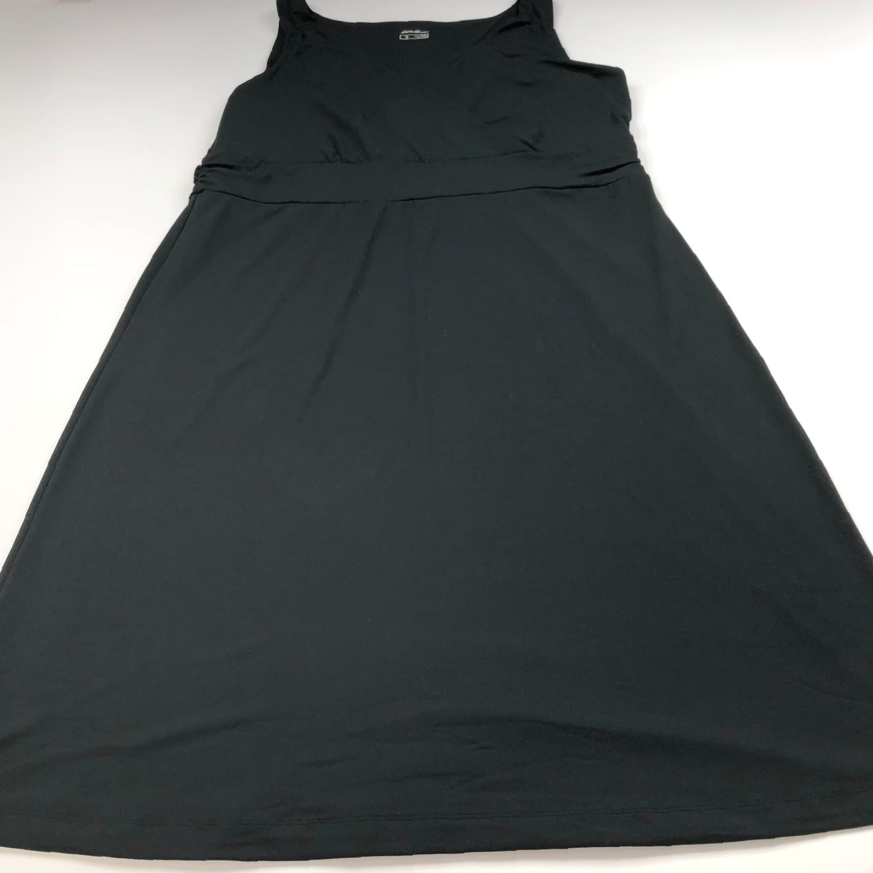 Eddie Bauer Eddie Bauer Travex TALL 2XL Faux Wrap Midi Dress Black MINT Sleeveless V-Neck A-Line Womens Size XXL / US 16-18 / IT 52-54 - 5 Thumbnail