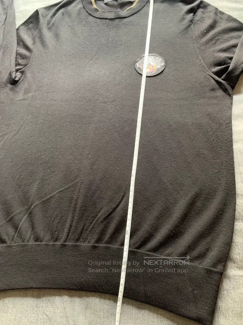 Givenchy Givenchy Size: Medium Dog Head Round Logo Sweater Size US S / EU 44-46 / 1 - 7 Thumbnail