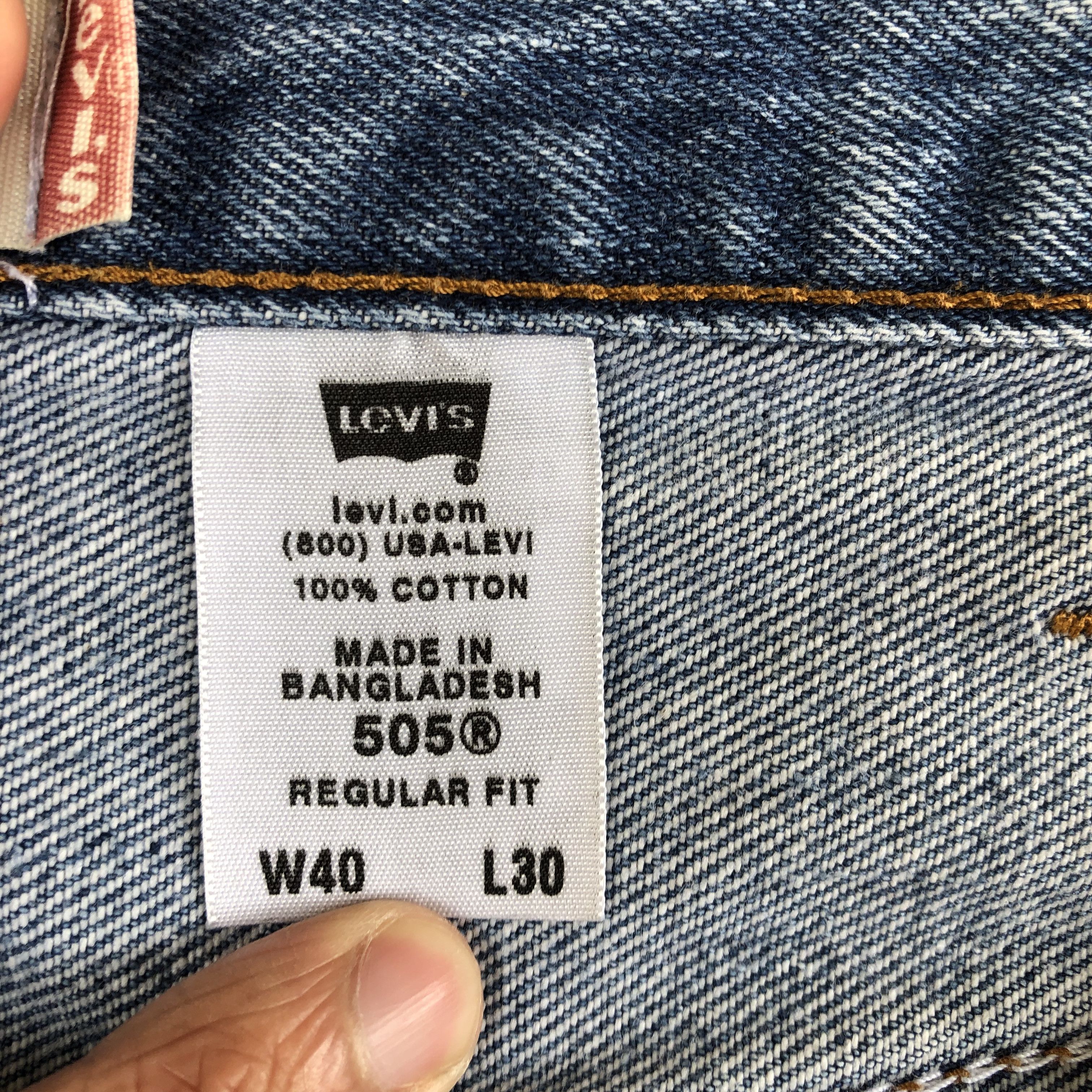 Levi's Vintage Levis 505 Faded Baggy Jeans Levi's Earth Tone Denim Size US 38 / EU 54 - 7 Thumbnail