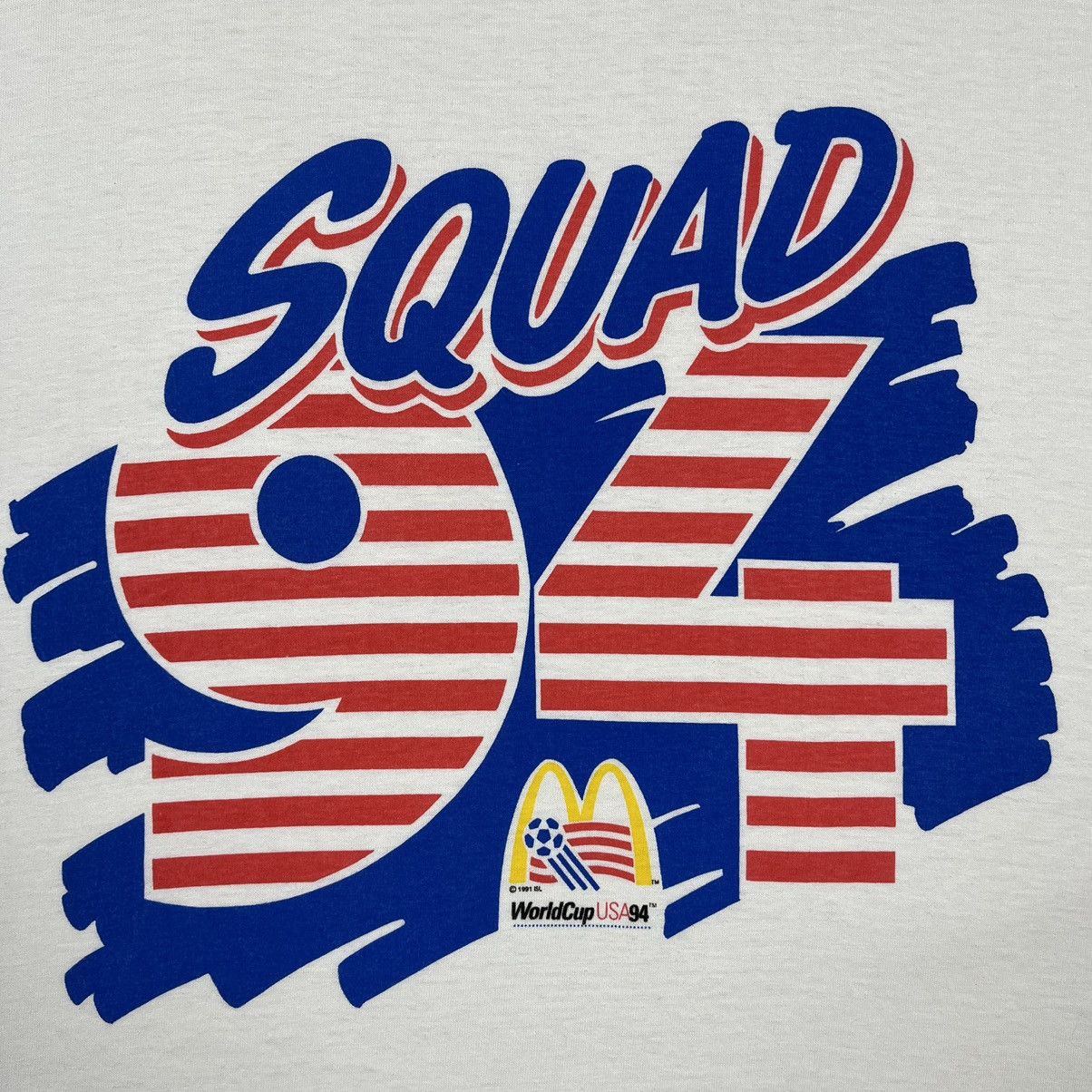 Vintage Vintage Fifa Wolrd Cup USA Squad 94 McDonalds tee 1993 Size US XL / EU 56 / 4 - 11 Thumbnail