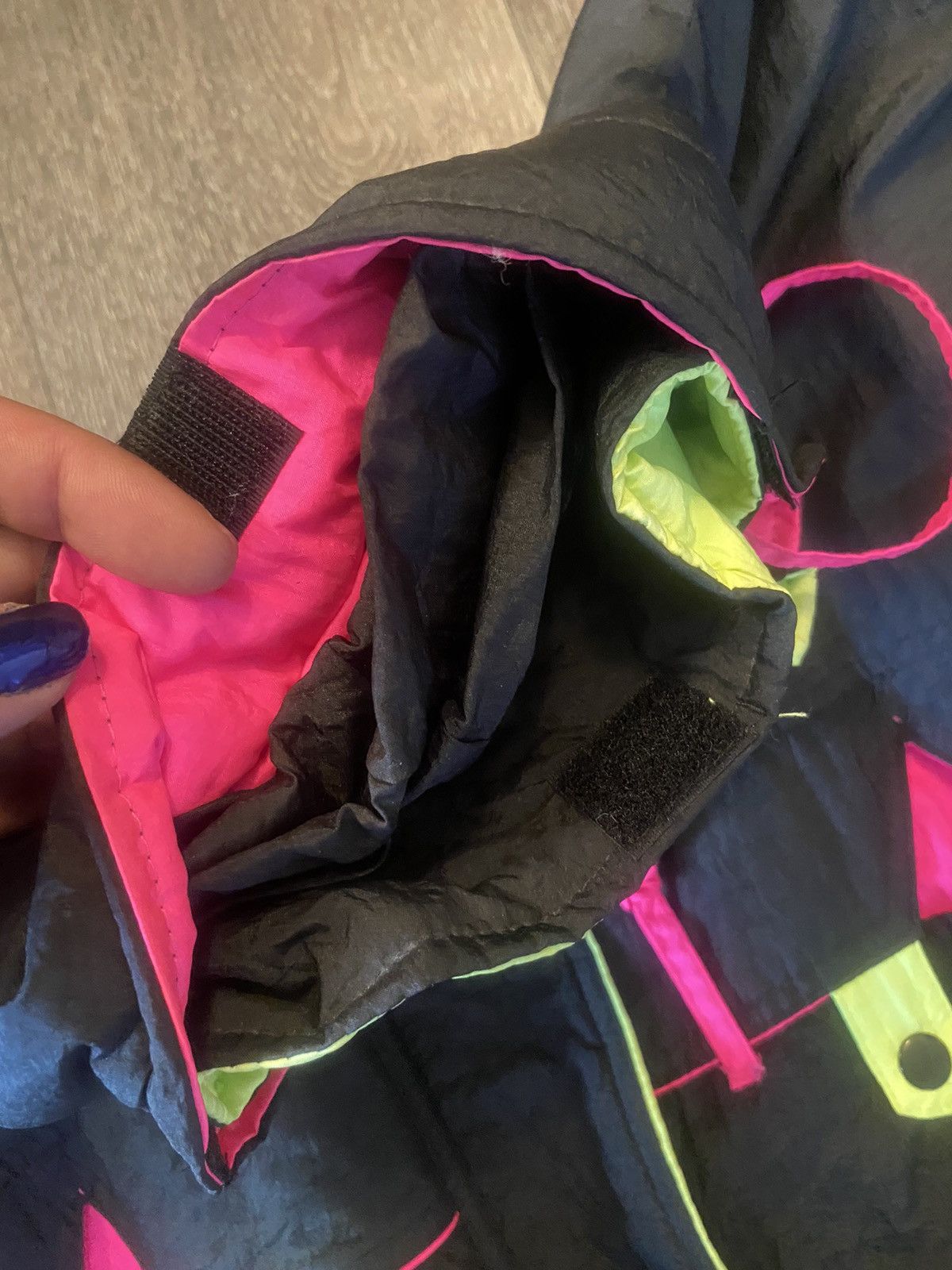 Designer Vintage 1980’s Apres Neon Windbreaker Jacket Size L / US 10 / IT 46 - 7 Thumbnail