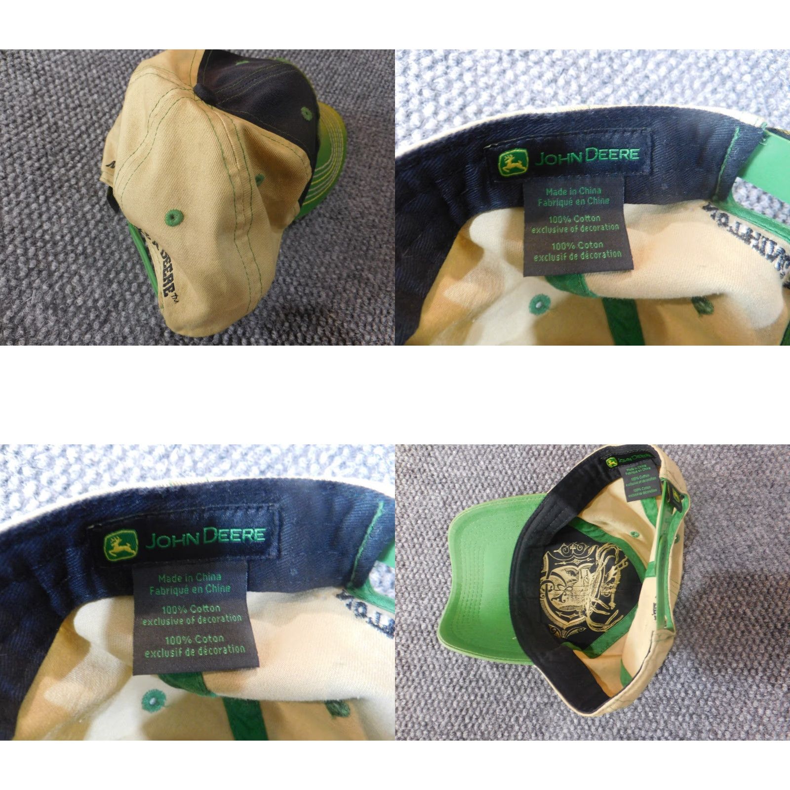 John Deere **John Deere Green Mens Classic Cotton Snapback Hat** User: John Deere Green Mens Classic Vintage Cotton Snapback Hat Size ONE SIZE - 8 Thumbnail