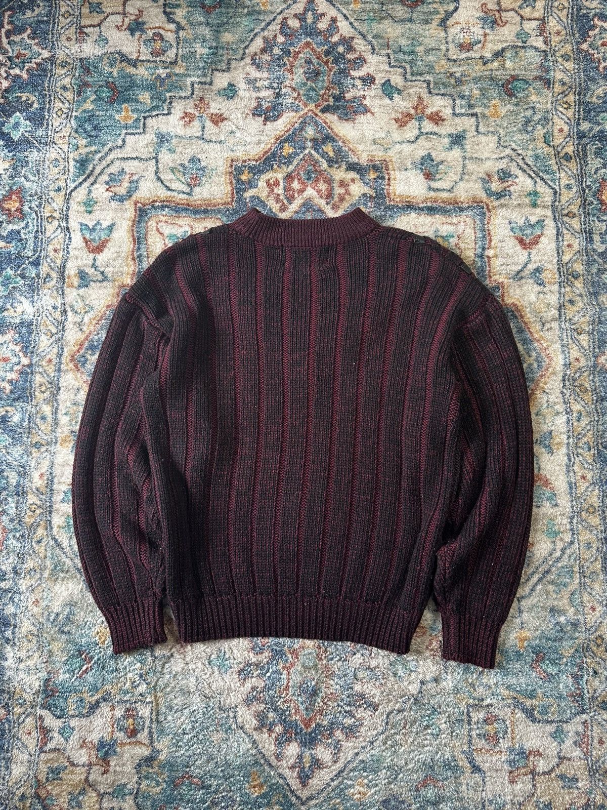 Vintage Vintage Nino Foriero Striped Sweater Medium Size US M / EU 48-50 / 2 - 2 Thumbnail