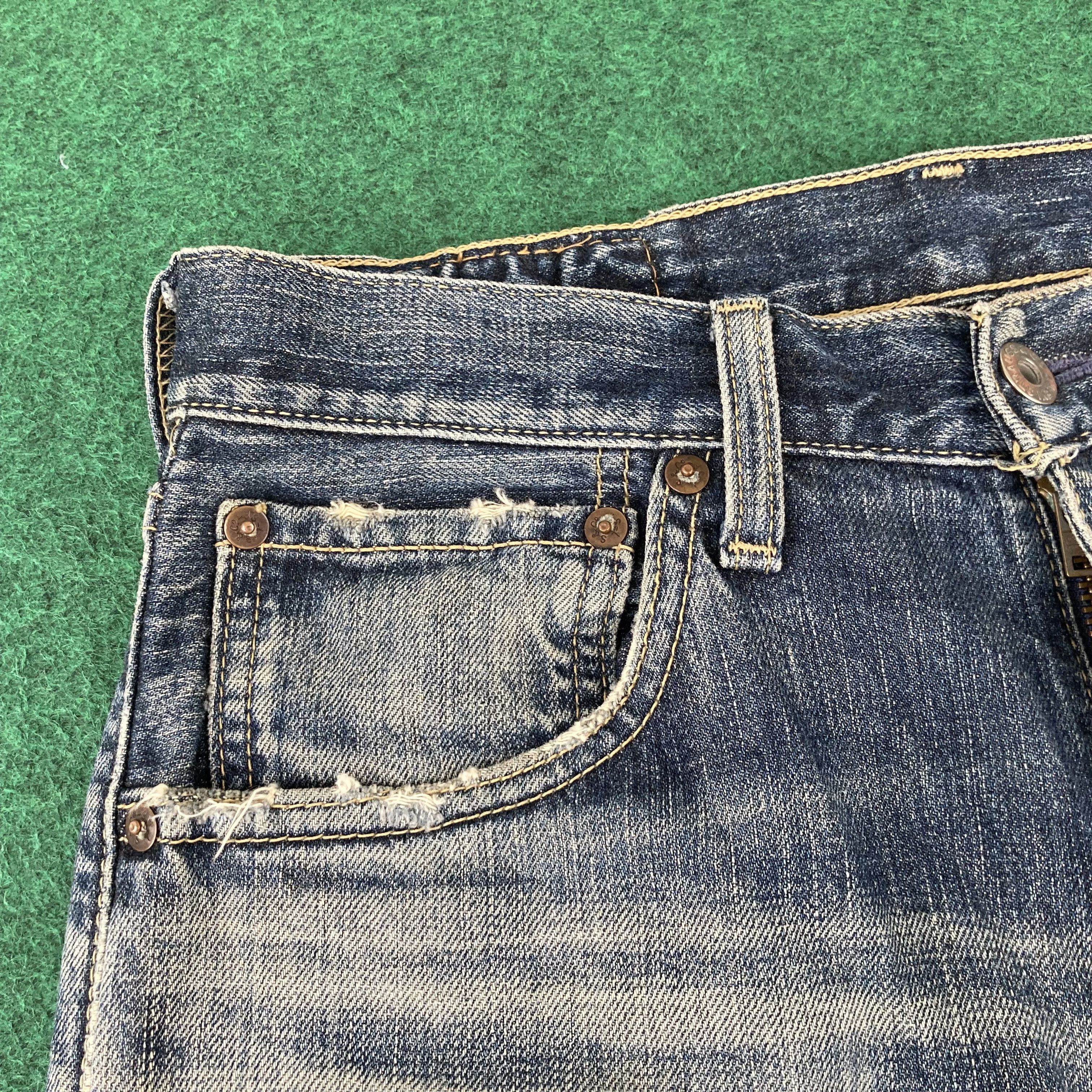 Levi's Vtg Levis 503 Faded Distressed Ripped Sz 29 Jeans Size US 29 - 6 Thumbnail