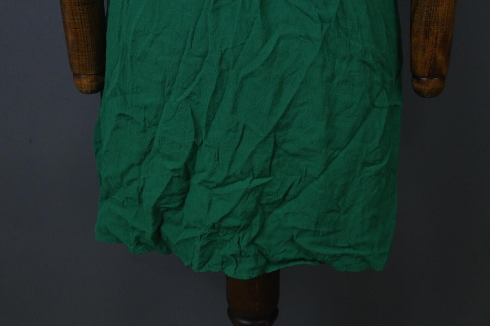 Wilkes Bashford Ba&sh Green Pleated Black Piping 3/4 Tunic Dress Size 1 Size M / US 6-8 / IT 42-44 - 11 Thumbnail