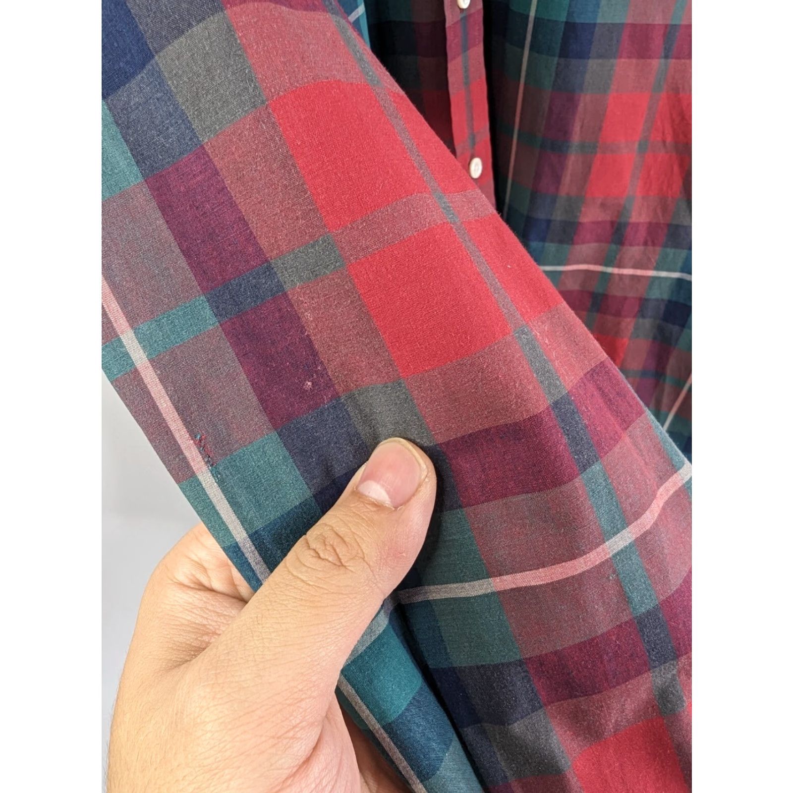 Ralph Lauren Ralph Lauren Shirt Men's Red Green Plaid Long Sleeve Button Down 16-34 Size US L / EU 52-54 / 3 - 4 Thumbnail
