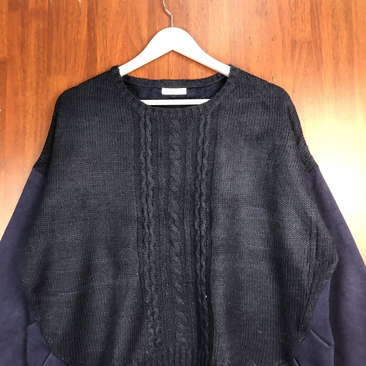 Homespun Knitwear × Japanese Brand Lupilien Dark Blue Knitwear #7549 Size L / US 10 / IT 46 - 2 Thumbnail