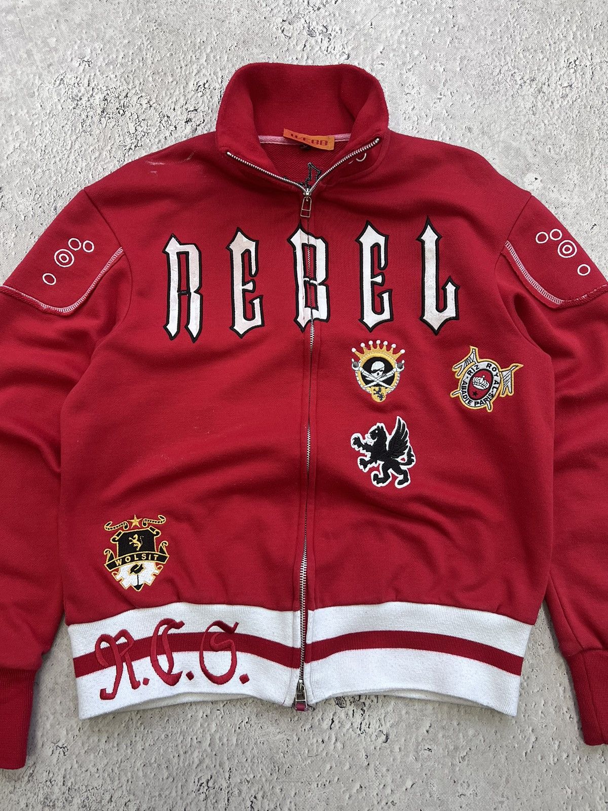 Ed Hardy × Vintage Vintage Y2K Ed Hardy Style Skull Zip UP Hoodie Size US M / EU 48-50 / 2 - 3 Thumbnail