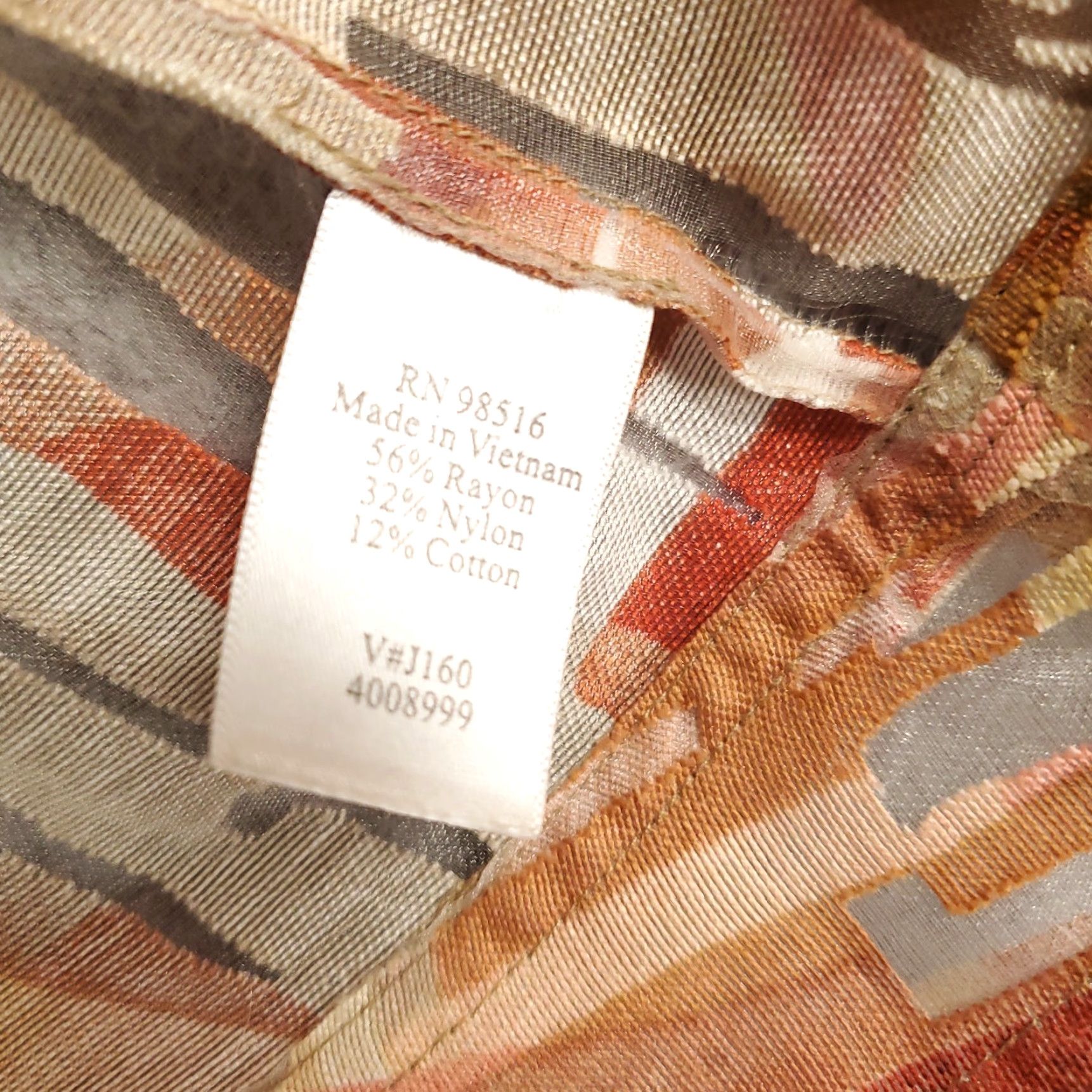 Coldwater Creek Coldwater Creek Lightweight Full Zip Jacket Womens 1X Geometric Multicolor Casual Size XL / US 12-14 / IT 48-50 - 4 Thumbnail