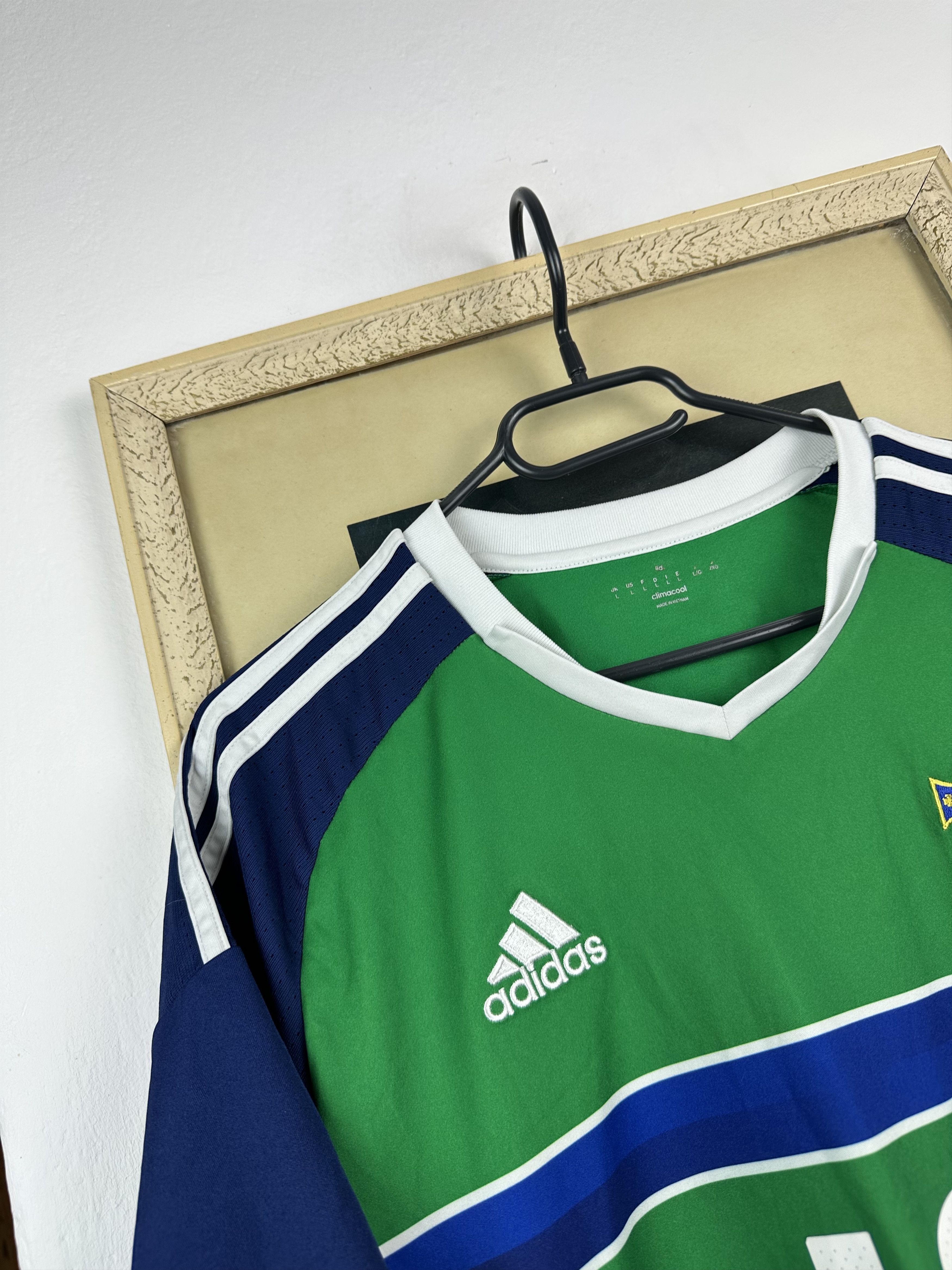 Adidas Northern Ireland football shirt 2015 #19 Allan Adidas Jersey Size US L / EU 52-54 / 3 - 6 Thumbnail