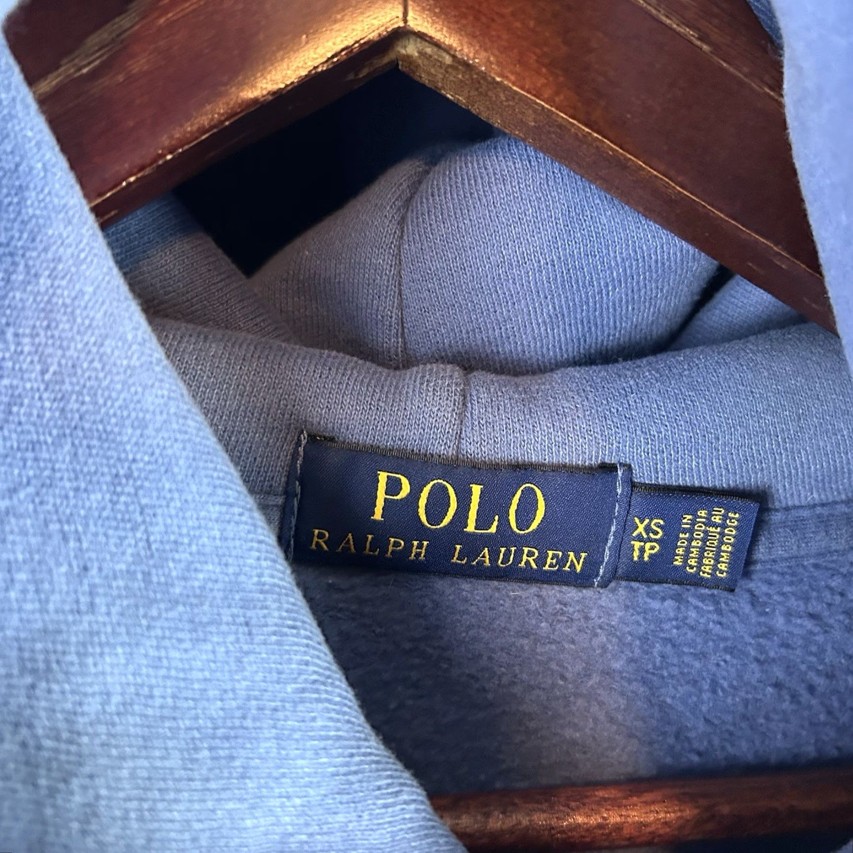 Polo Ralph Lauren Polo 1992 Hoodie Polo Ralph Lauren Blue Mens XS Hoodie Pullover Hooded Pockets Size US XS / EU 42 / 0 - 7 Thumbnail