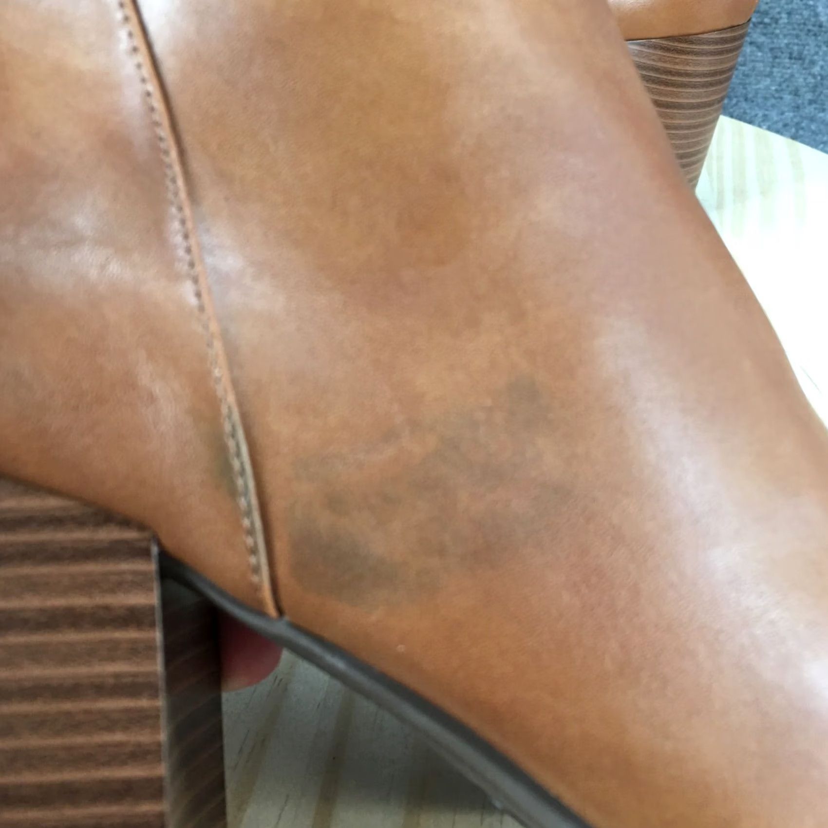 Vintage A New Day Boots Womens 9 Luella Bootie Brown Pointed Toe Ankle Top Block Heels Size M / US 6-8 / IT 42-44 - 6 Thumbnail