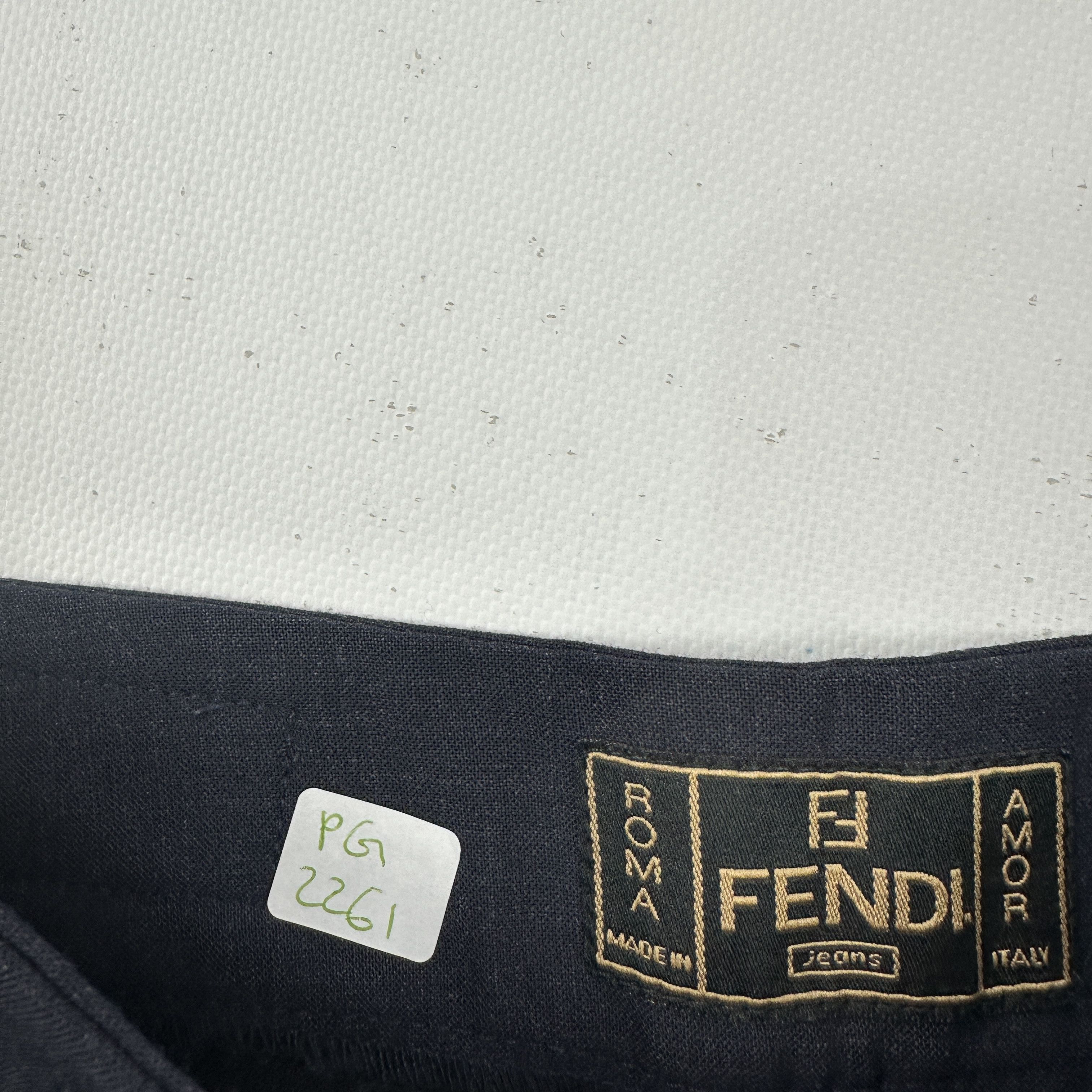 Fendi Pantaloni Fendi Cotone Blu – 43 IT Size 30" / US 8 / IT 44 - 7 Thumbnail