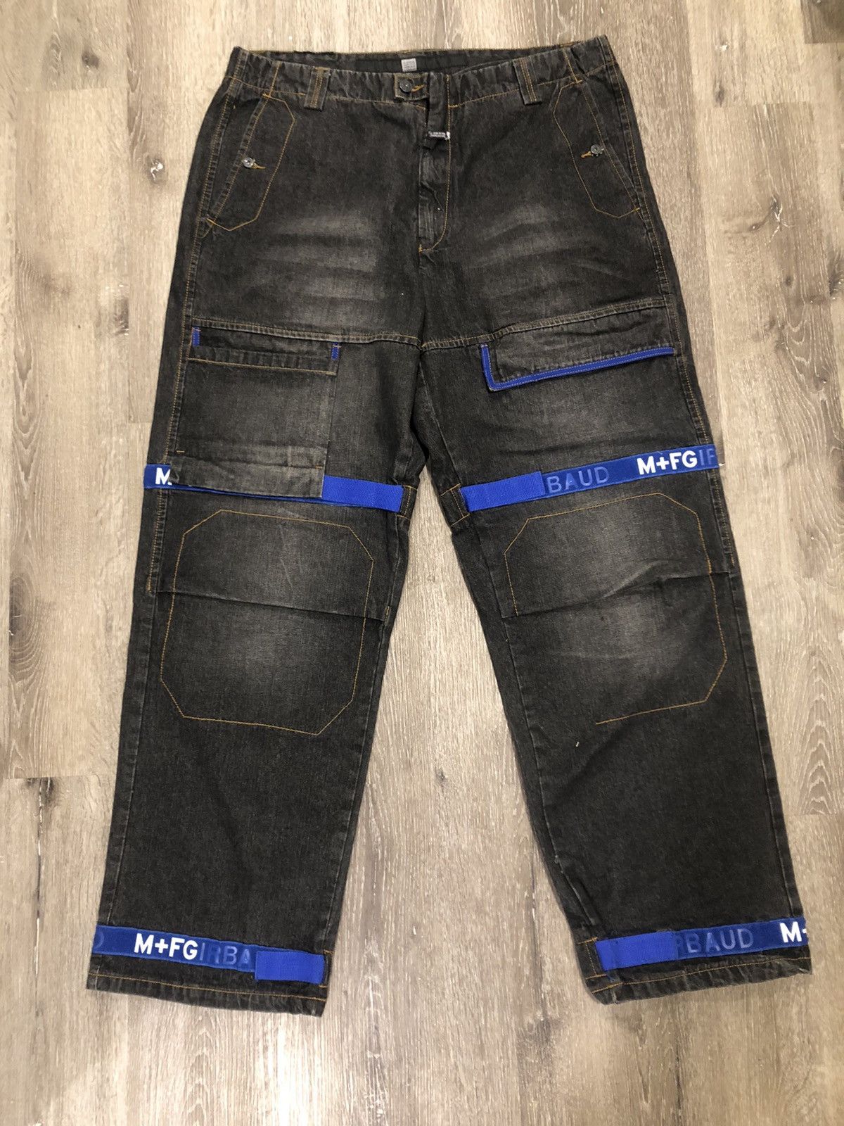 Jean Girbaud Ciré/cuir Effet Métallisé Taille 33 (42-44) - Neuf Avec étiquettes, Coupe Slim