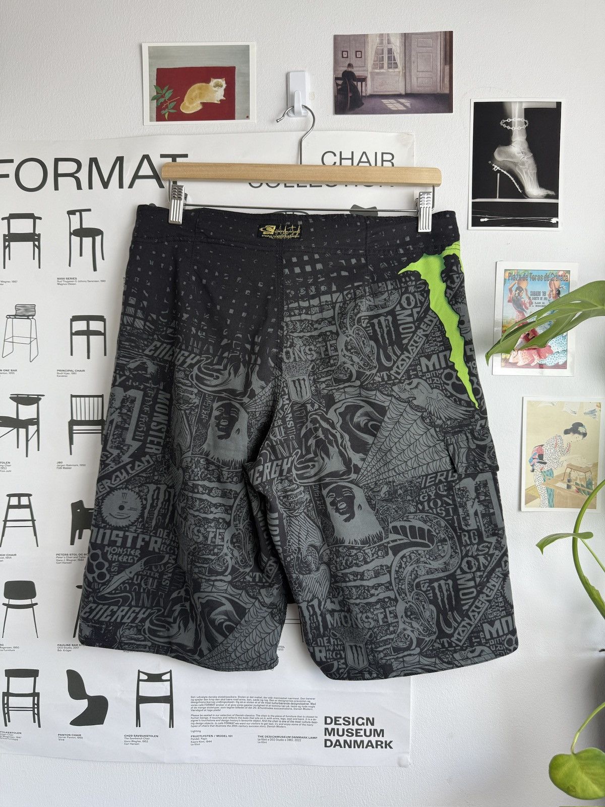 O'Neill × Vintage Vintage Oneill x Monster energy shorts 32 opium