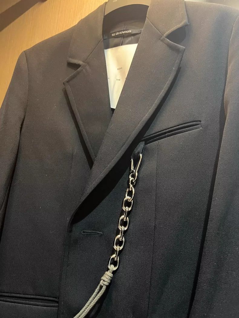 Song For The Mute Song For The Mute chain-style oversized suit jacket Size 46R - 5 Thumbnail