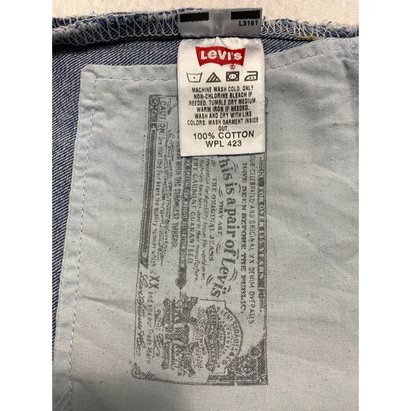 Levi's Levi's Levi'S 501 Jeans Men 36x27 Blue Straight Button Fly Hemmed Medium Wash 100% Cotton Denim 5-Pocket Classic Regular Size US 36 / EU 52 - 4 Thumbnail