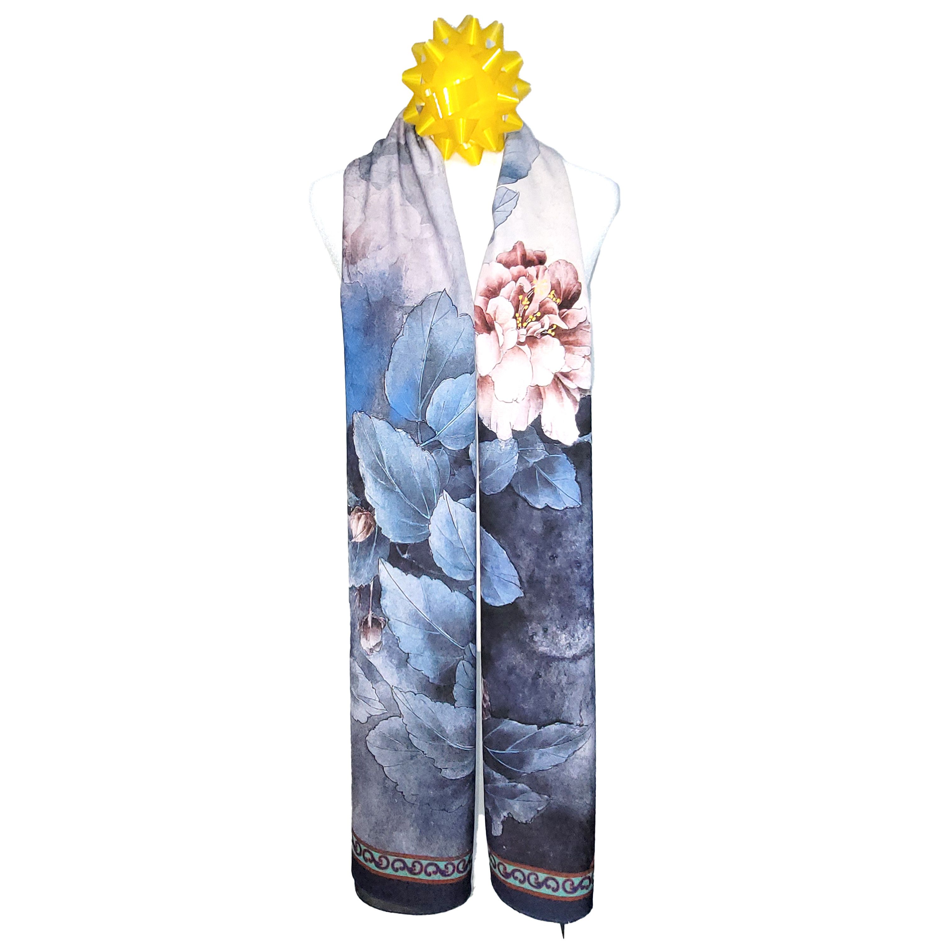 Other Double-Sided Silk Scarf 27"x70" Long Rectangle Wrap 3326 Size ONE SIZE - 6 Thumbnail