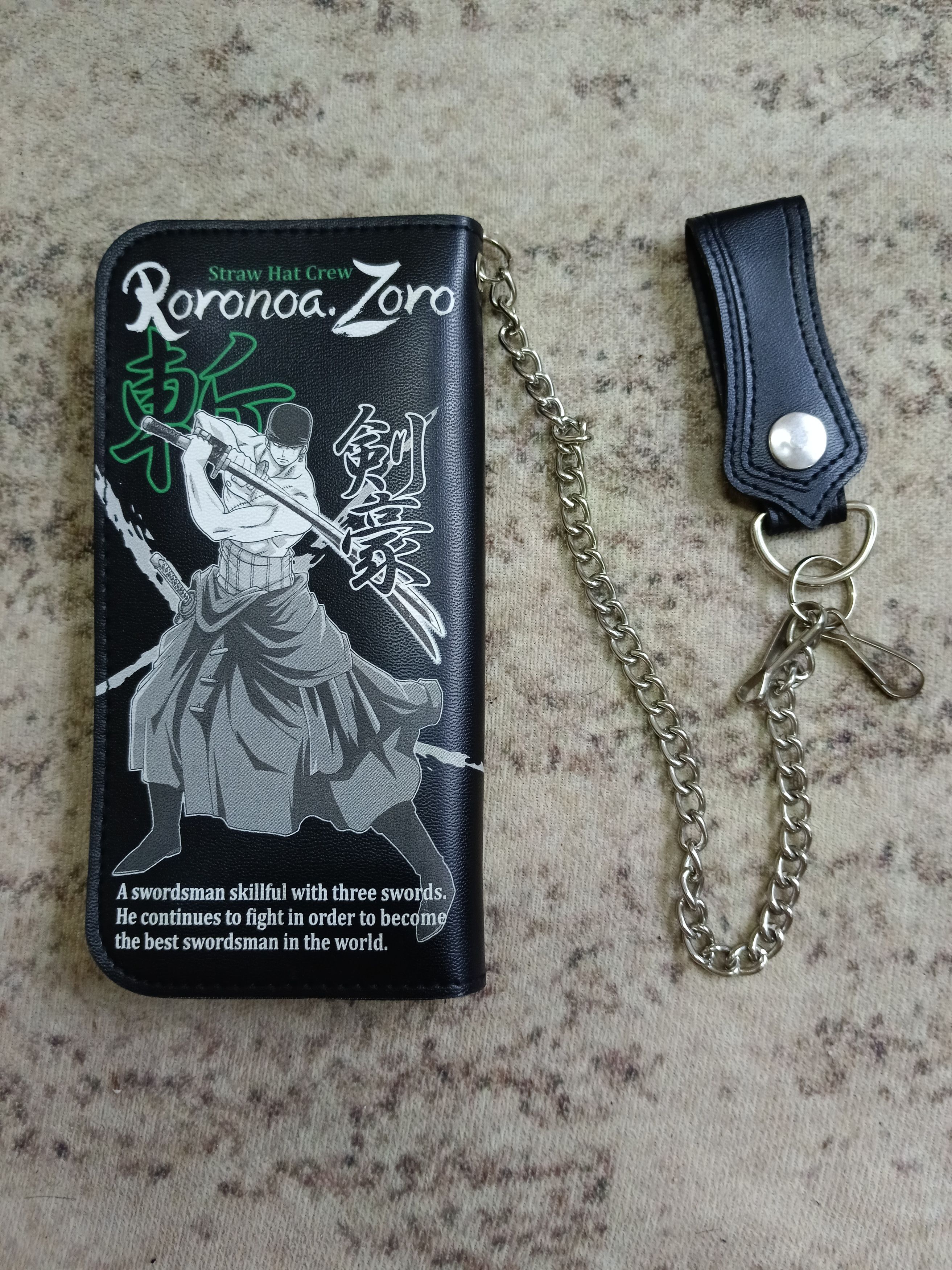 Anime × One Piece ONE PIECE ANIME JAPAN ZORO LONG WALLET PU LEATHER Size ONE SIZE - 2 Thumbnail