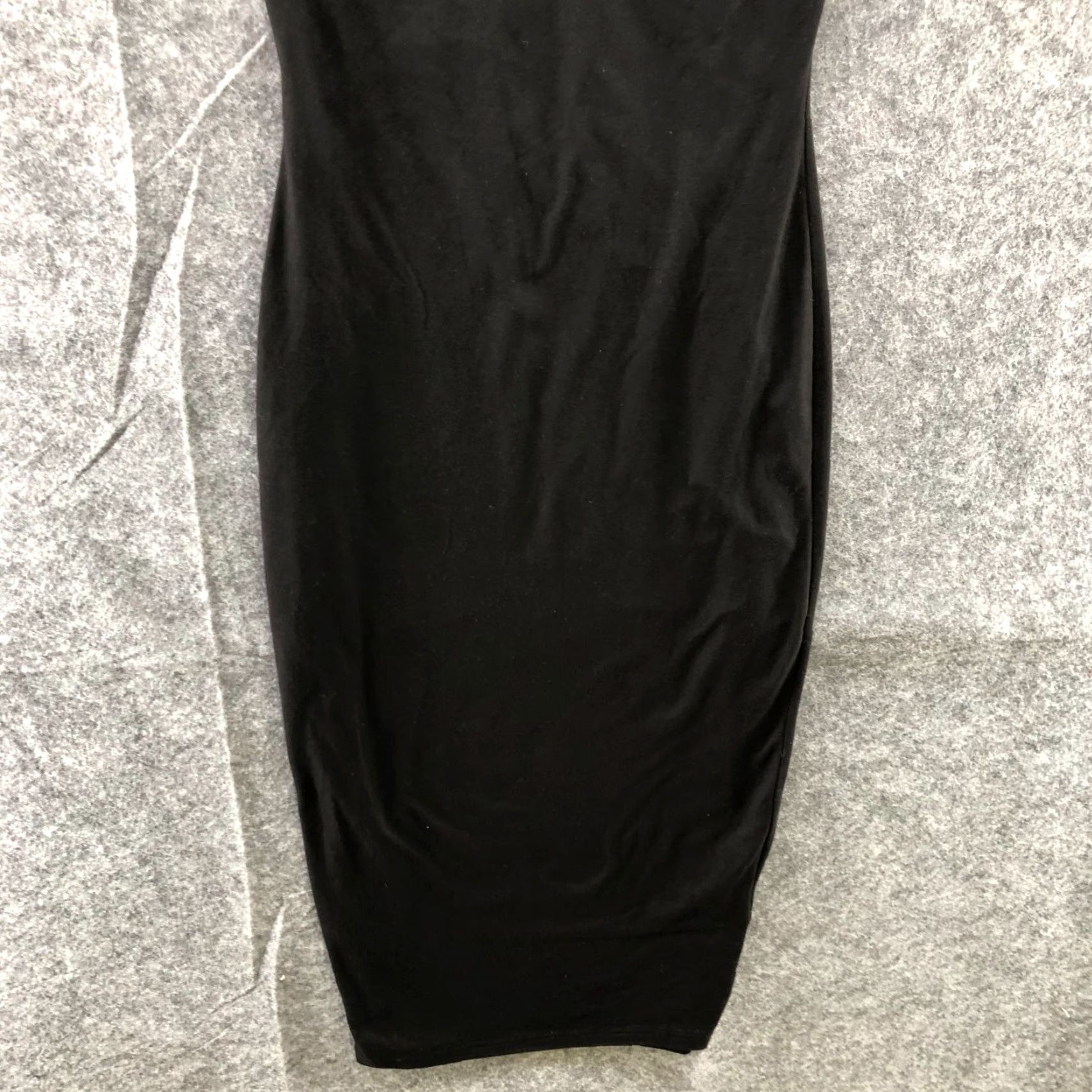 Vintage The Vintage Shop Slip Dress Womens S Black V-Neck Midi Bodycon Cami Stretch Sheath Party Cocktail Wedding Size S / US 4 / IT 40 - 4 Thumbnail