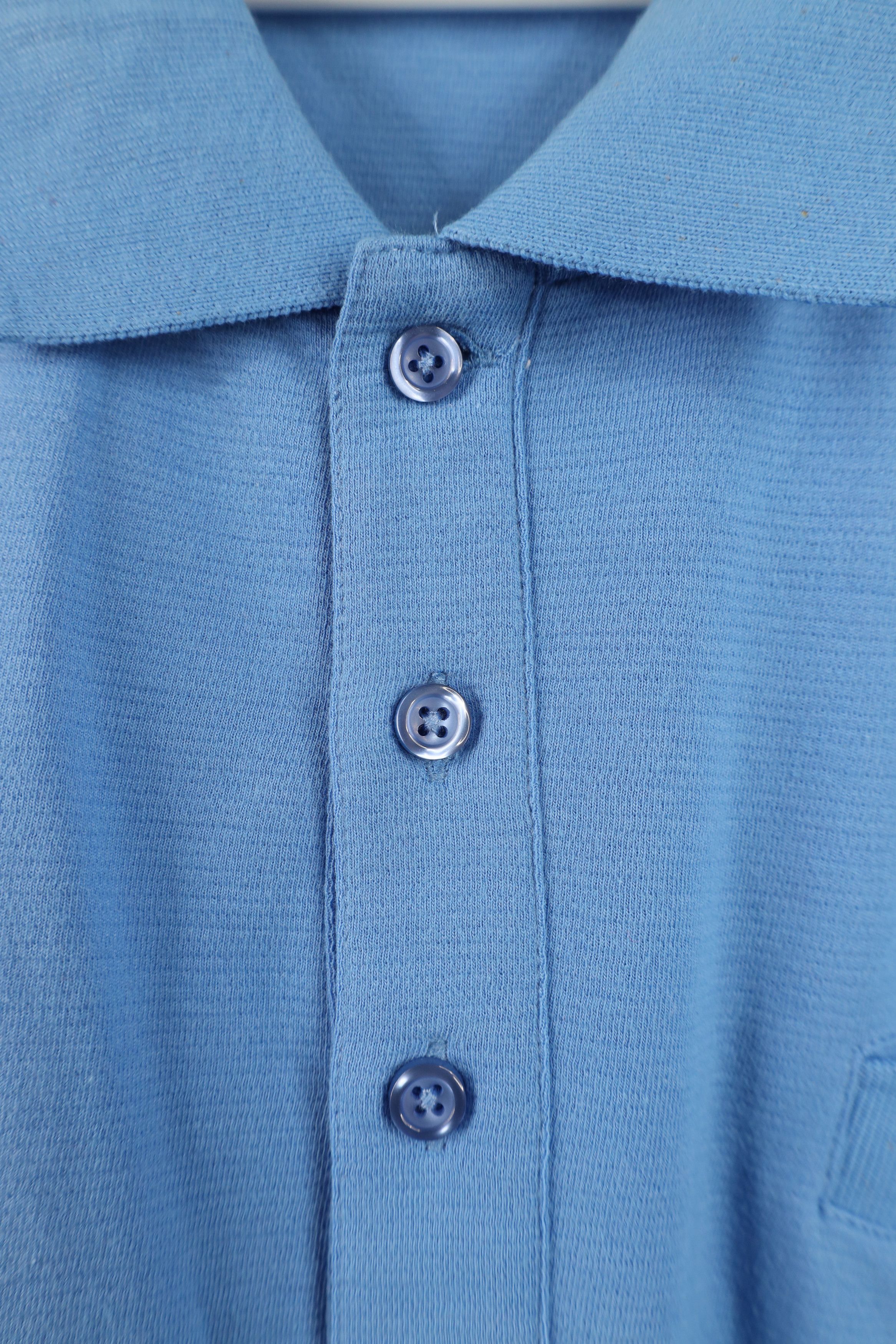 Vintage Vintage 90s Streetwear Collared Pullover Polo Shirt Blue Size US XL / EU 56 / 4 - 6 Thumbnail