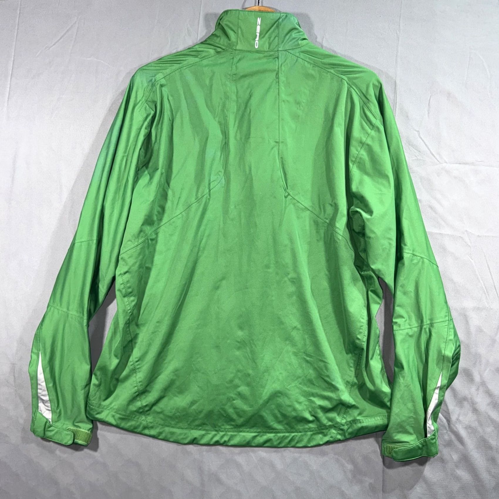 Vintage Zero Restriction Tour Series Jacket Mens L Green Full Zip Golf Windbreaker Size US L / EU 52-54 / 3 - 2 Thumbnail
