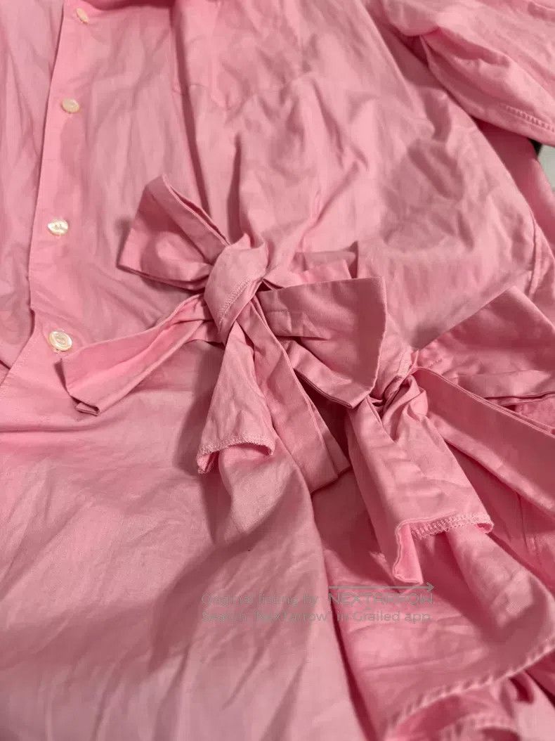 Comme des Garcons Comme Des Garcons Pink Bow Shirt Size S / US 4 / IT 40 - 7 Thumbnail