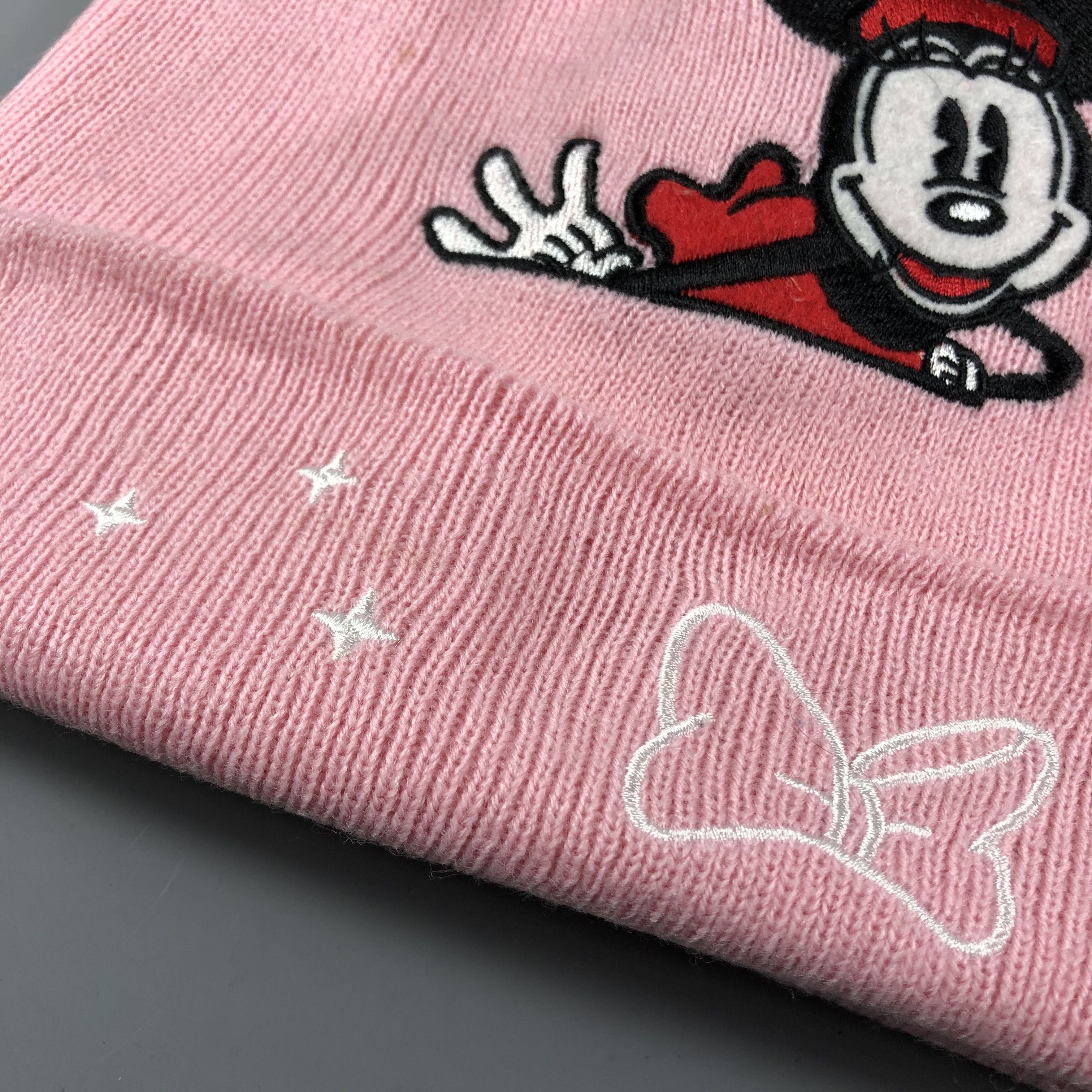 Disney × Mickey Mouse × Vintage Womens Minnie Mouse Bobble Beanie Snow Hat Snow Cap -D1076 Size ONE SIZE - 8 Thumbnail