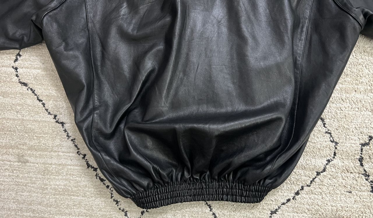 Balenciaga BALENCIAGA B-Sporty Leather Bomber Jacket Size US XL / EU 56 / 4 - 13 Thumbnail