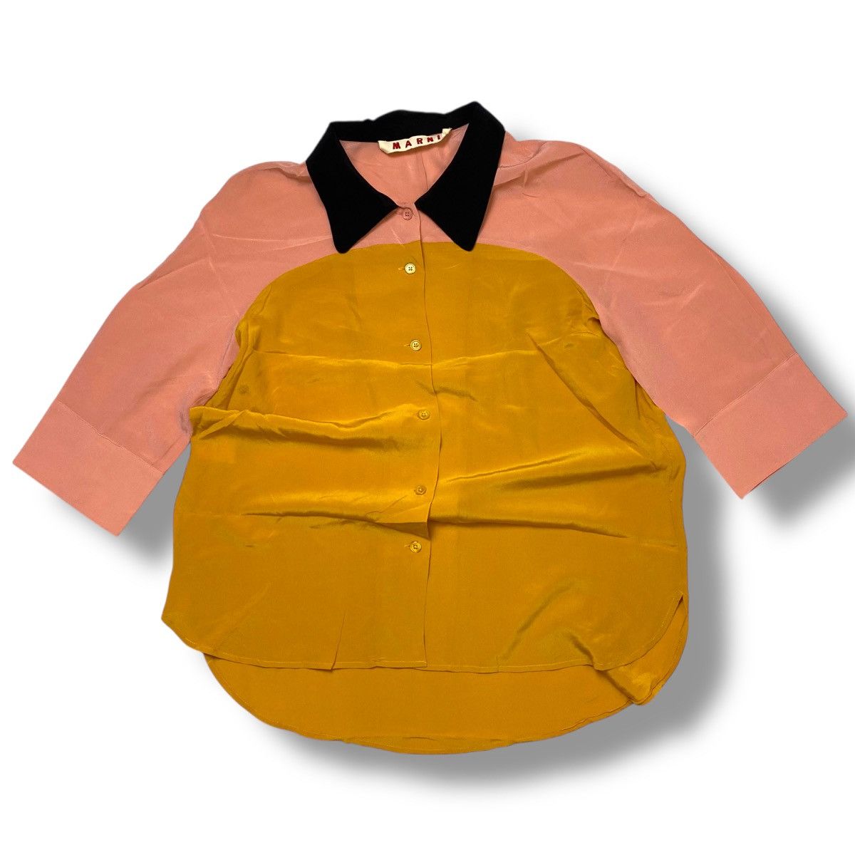 Marni MARNI silk material two tone button up shirt Size ONE SIZE - 1 Thumbnail