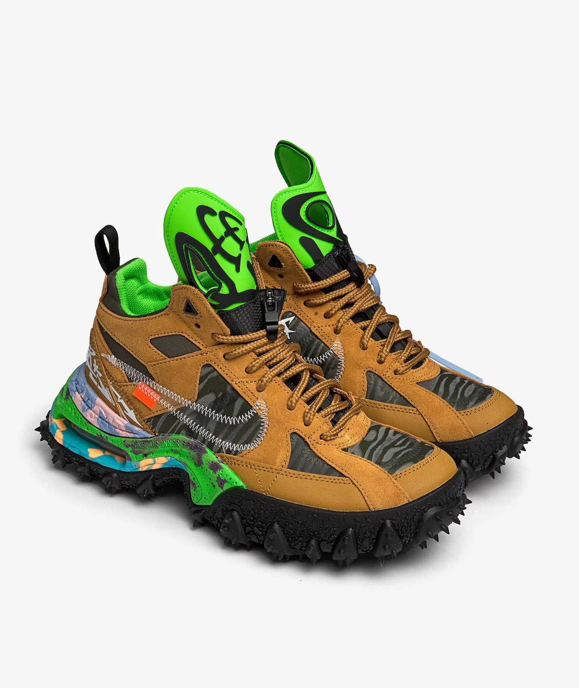 Nike × Off-White Nike Air Terra Forma Off-White Wheat Green Strike Size US 10.5 / EU 43-44 - 1 Preview