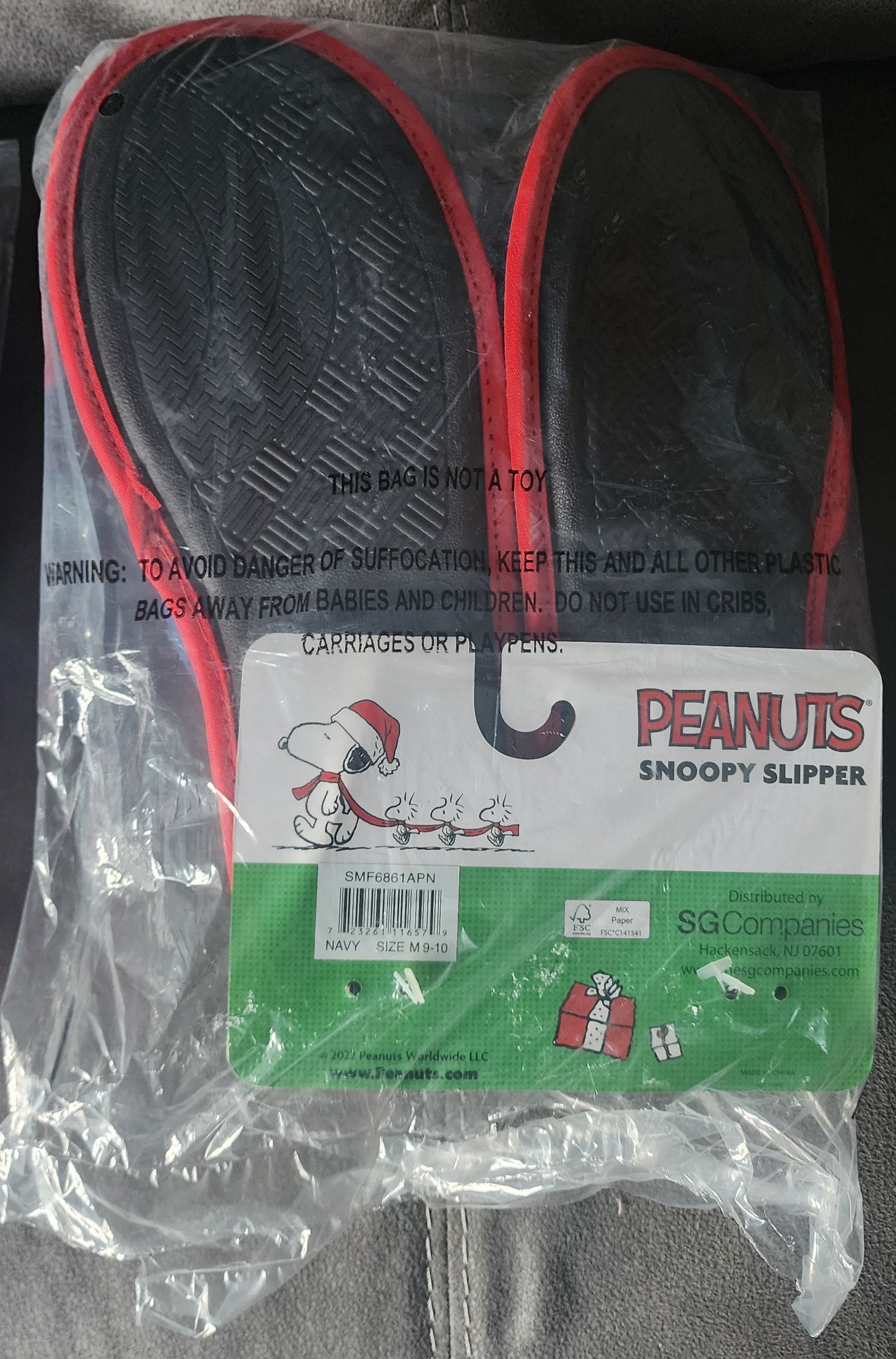 Peanuts NWT Peanuts Snoopy Fairisle Scuff Slippers Navy M 9/10 Size US 9 / EU 42 - 2 Thumbnail