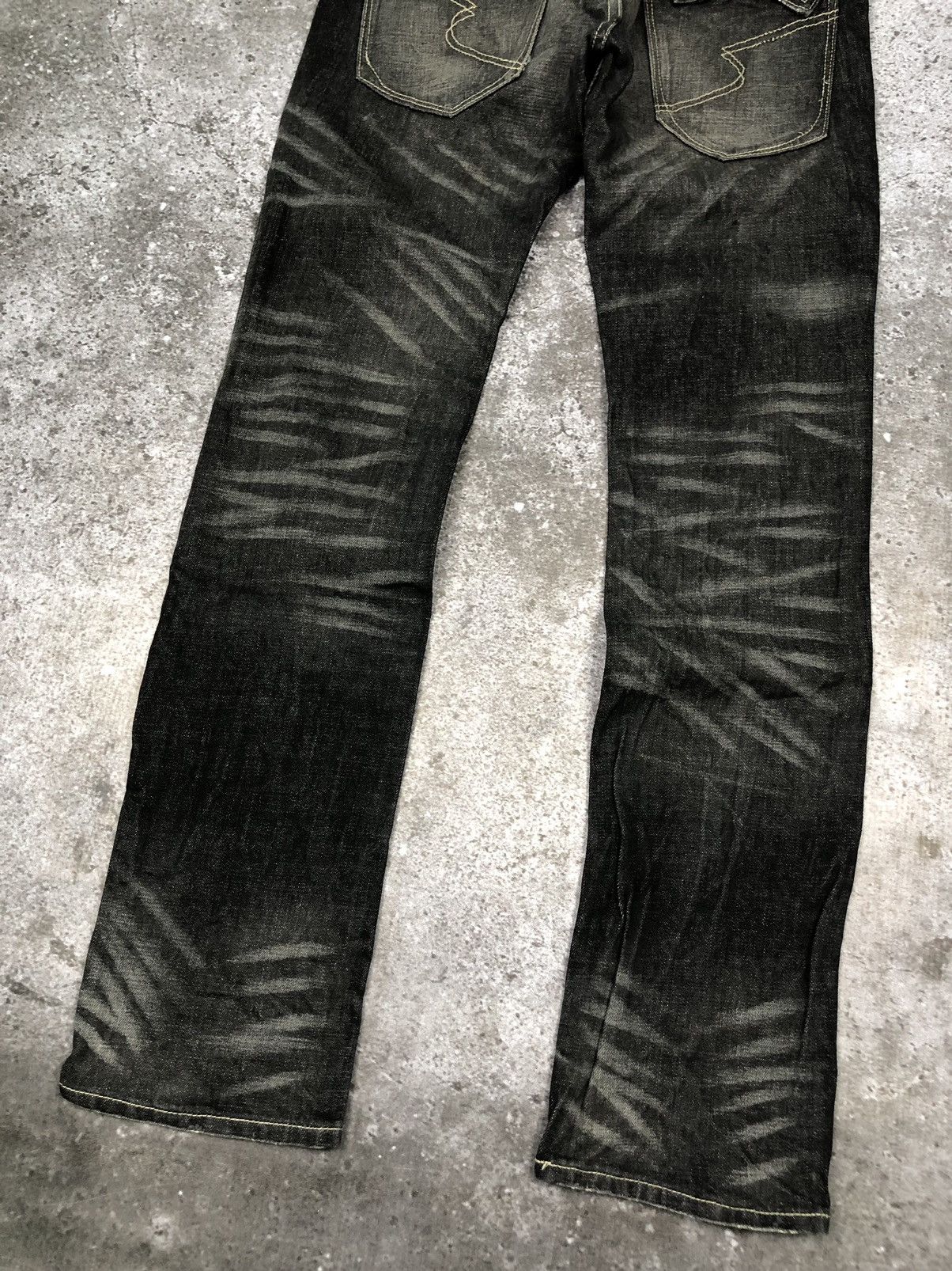 If Six Was Nine × Le Grande Bleu (L.G.B.) × semanticdesign SEMANTIC DESIGN RIPPED JEANS Size US 30 / EU 46 - 2 Thumbnail