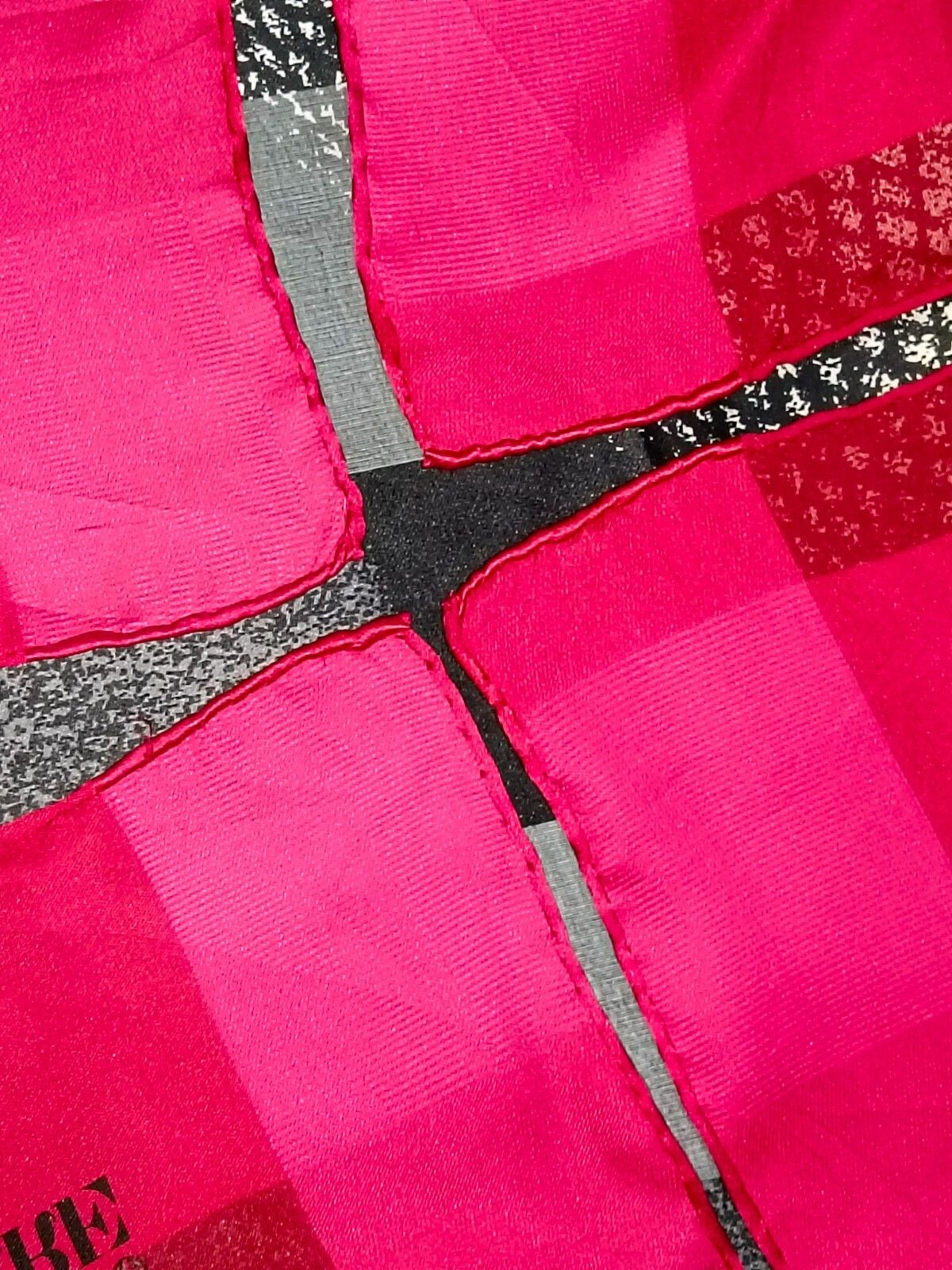 Gianfranco Ferre GIANFRANCO FERRE Italy Large Woman Black Red Pink Silk Scarf Size ONE SIZE - 9 Thumbnail