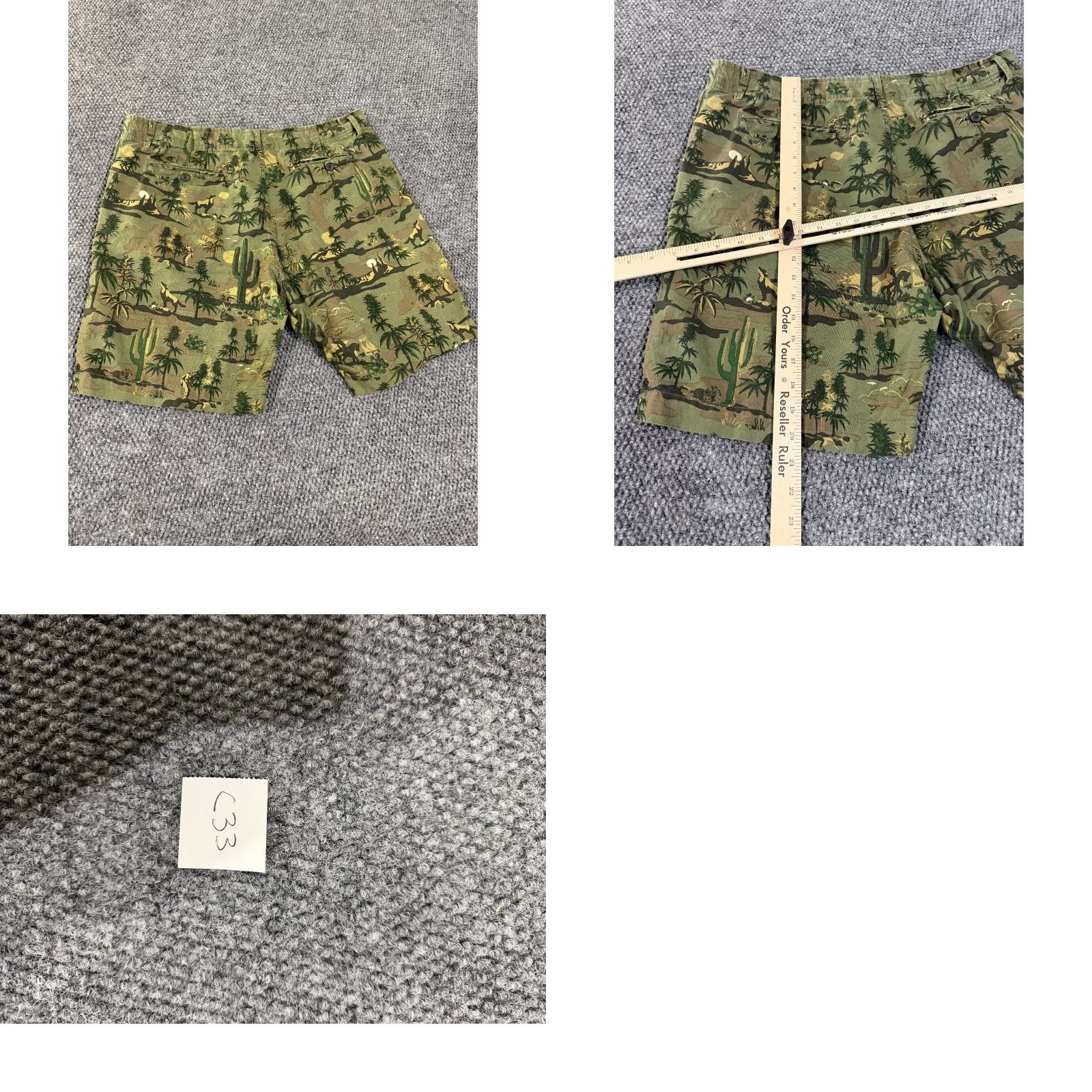 Lucky Brand Lucky Brand Shorts Mens 38 Camouflage Green Linen Cotton Spandex Chino Desert Western Cowboy Pockets Flat Front Regular Fit Casual Summer Spring Mens Size US 38 / EU 54 - 8 Thumbnail