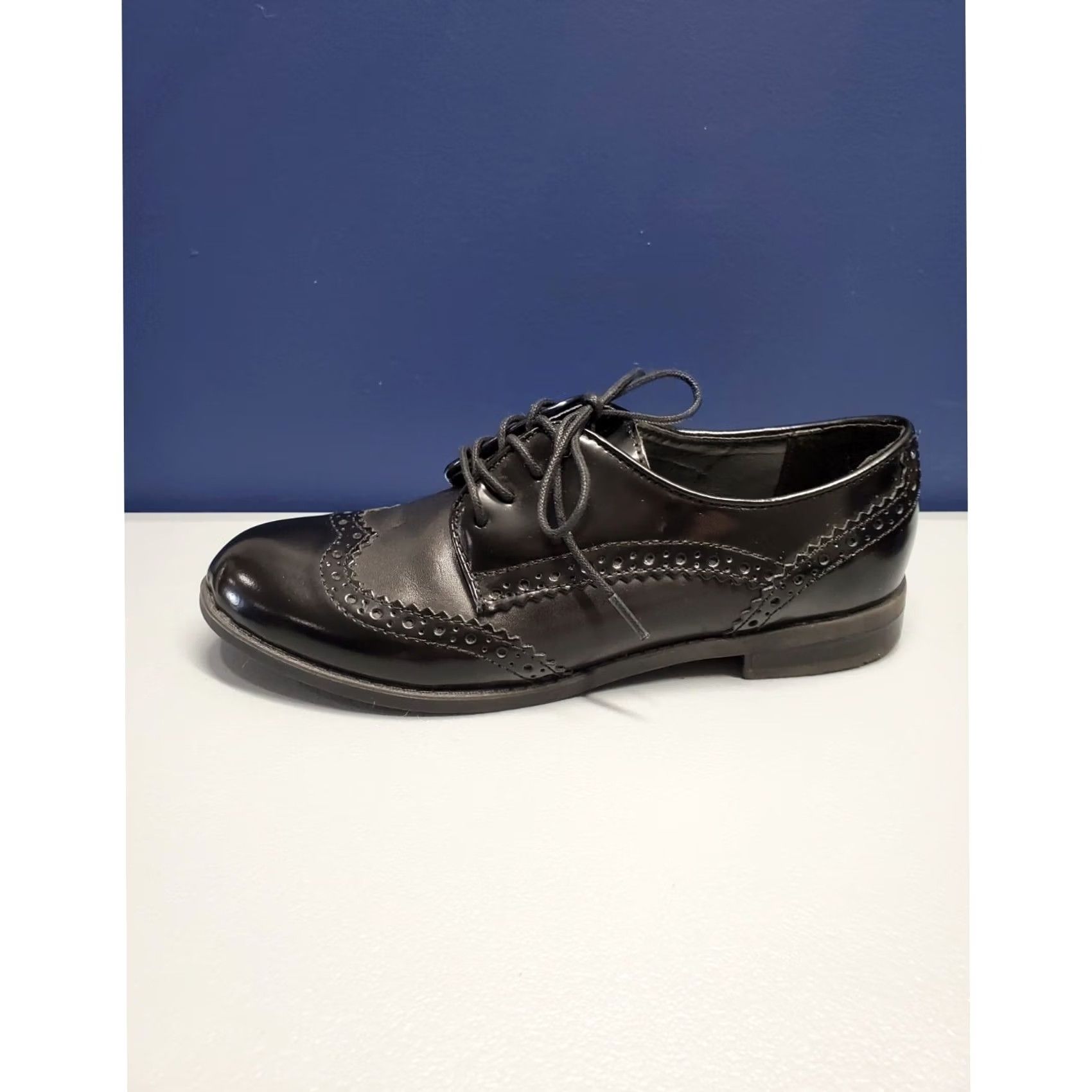 Marc Fisher Marc Fisher Sailor Oxford Dress Shoes Womens Size 6M Black Leather Almond Toe EUC Footwear Flat Lace Up Mens? Women Size XS / US 0-2 / IT 36-38 - 5 Thumbnail