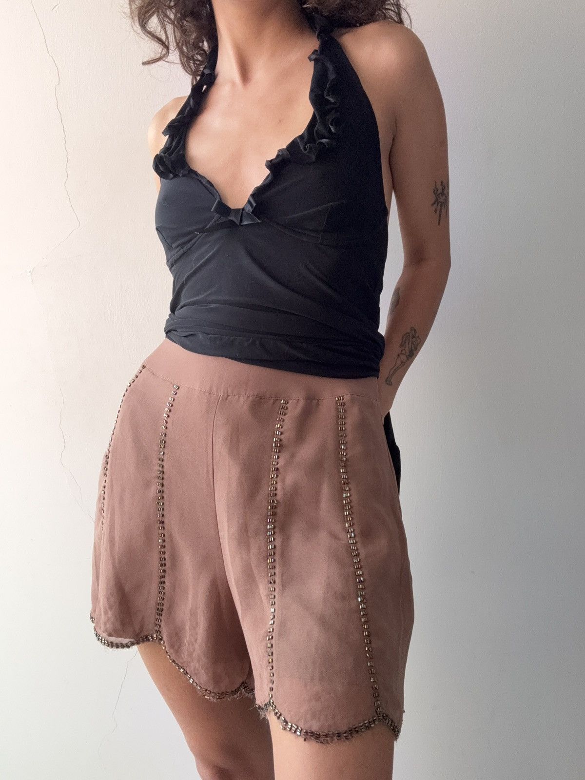 Vintage Ark & co silk short Size 26" / US 2 / IT 38 - 1 Thumbnail