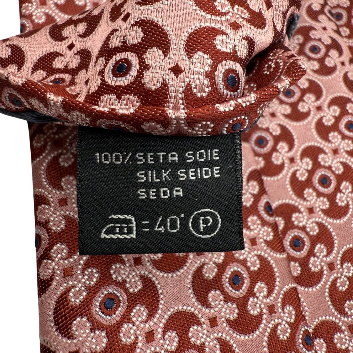 Ermenegildo Zegna Ermenegildo Zegna Silk Tie, Pink, Made in Italy, Like New Size ONE SIZE - 5 Thumbnail