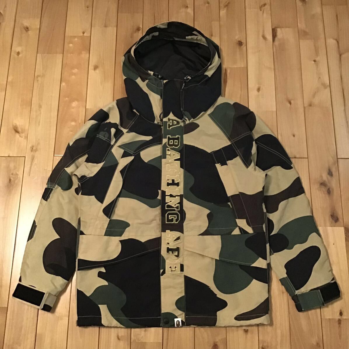 image of Bape Giant Camo Snowboard Jacket 1St Camo A Bathing Ape Nigo in Yellow Camo, Men's (Size XL)