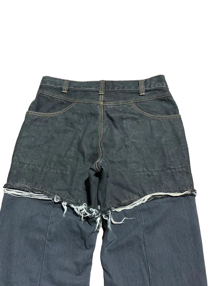 Other Japanese brand hybird distressed double front look denim Size US 32 / EU 48 - 17 Thumbnail