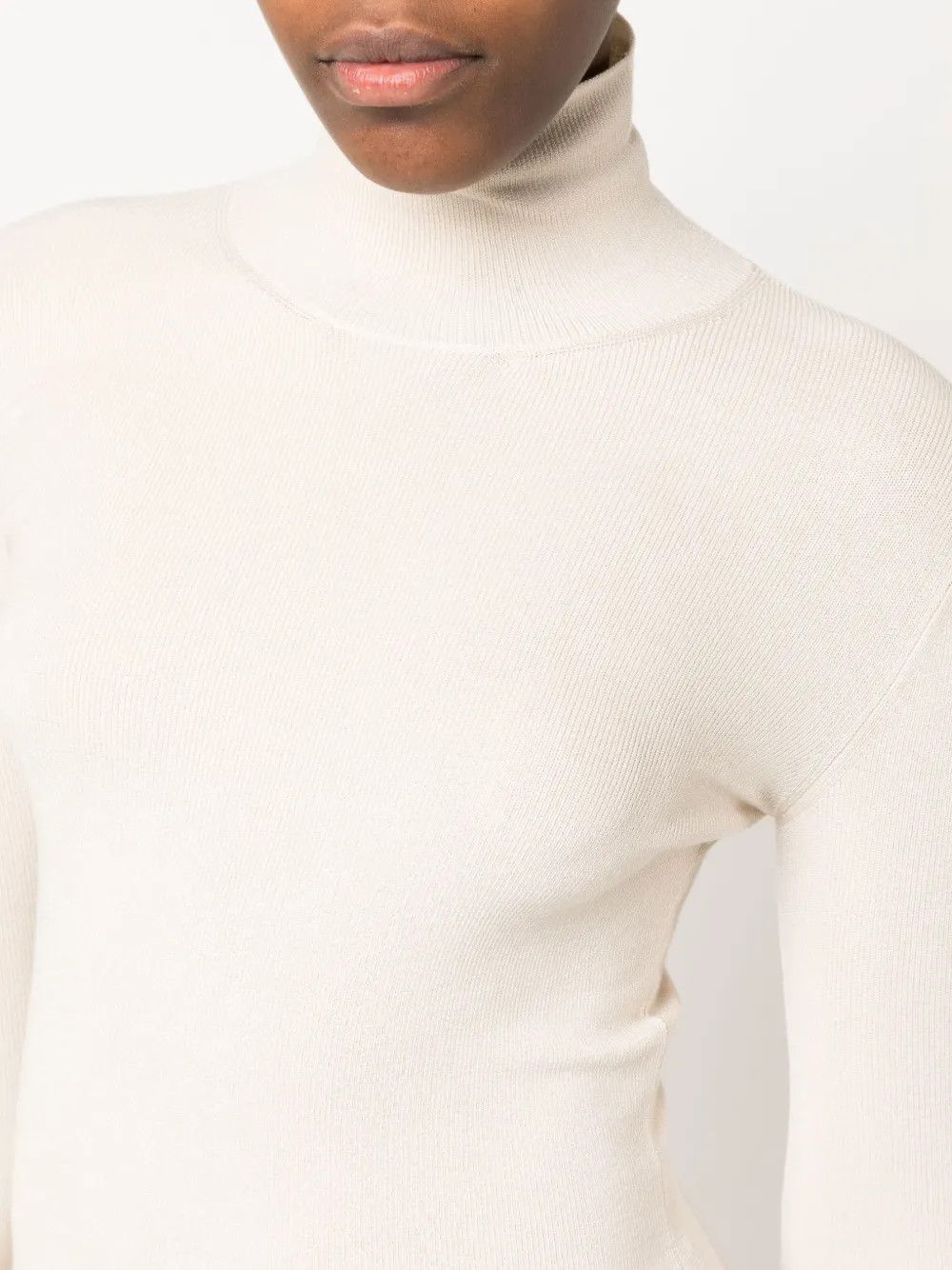 Balenciaga o1y0625 Midi Dress in Cream Size S / US 4 / IT 40 - 2 Thumbnail