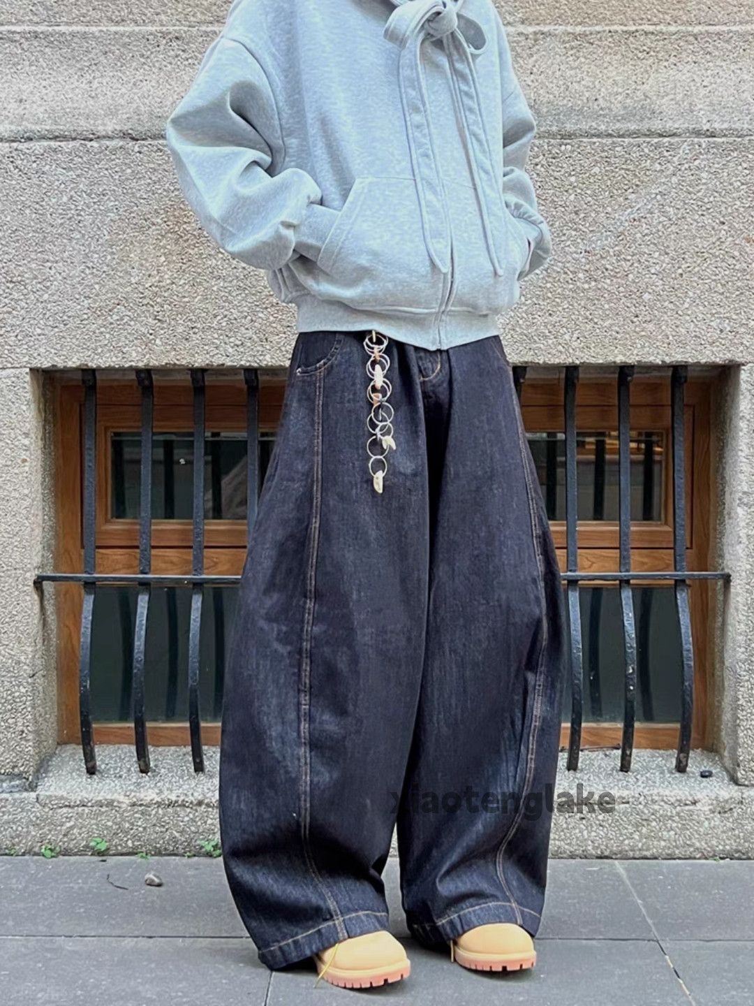 Designer × Jean × Vintage utility skate hiphop patchwork yuppie loose baggy jeans Size US 32 / EU 48 - 3 Thumbnail
