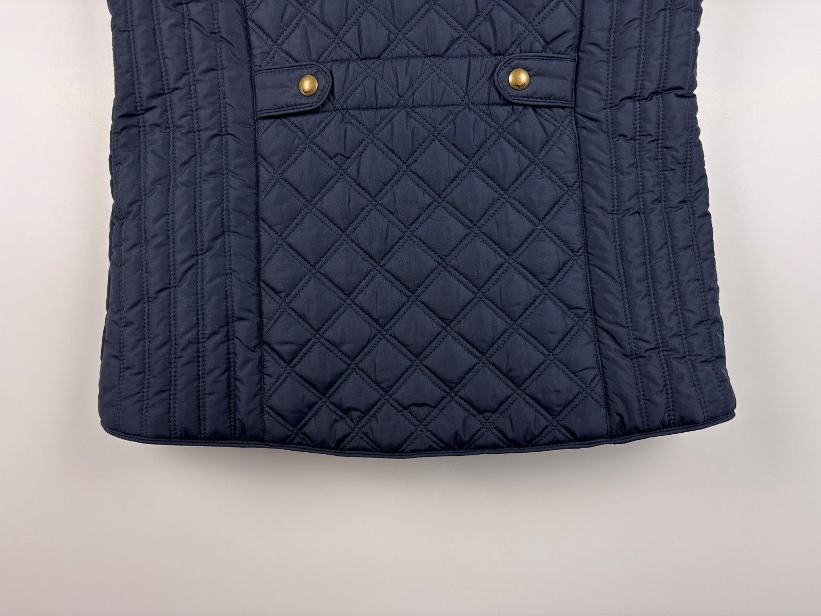 Other Joules Quilted Zip Vest Jacket Blue Size US 8 / EU 40 Size M / US 6-8 / IT 42-44 - 6 Thumbnail