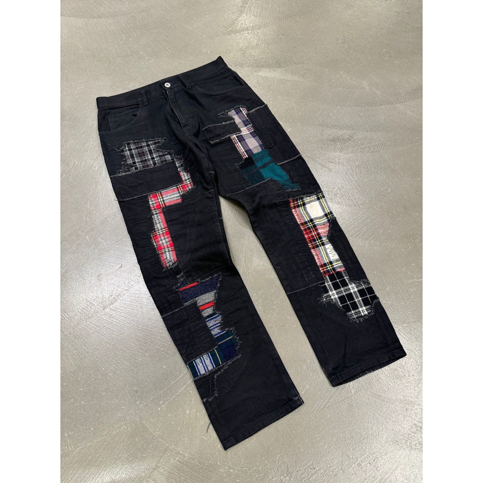 2014 Junya Watanabe Comme Des Garçons patchwork jeans