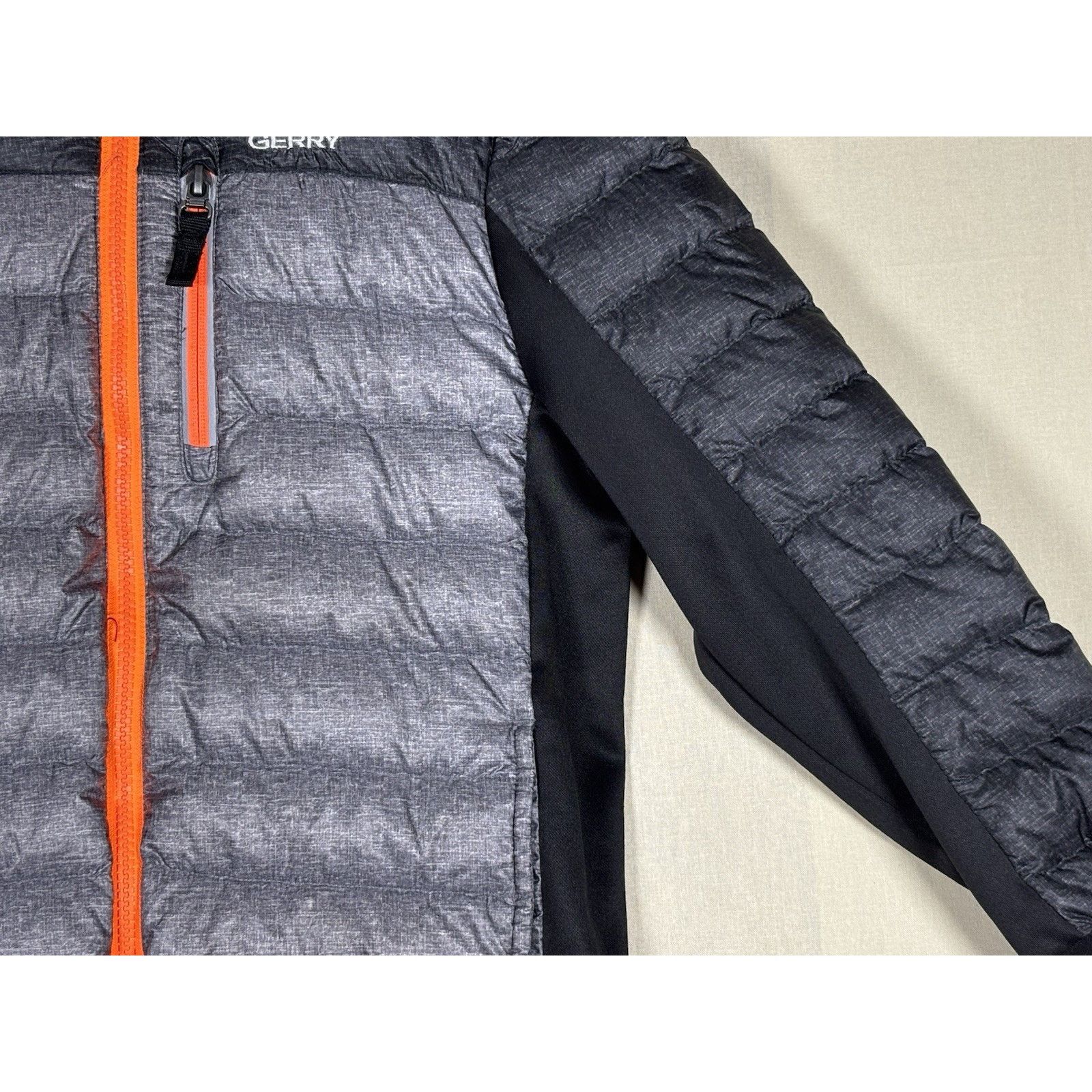 The Unbranded Brand Gerry Kids Puffer Jacket XS 5/6 Gray Black Hooded Down Size US XS / EU 42 / 0 - 15 Thumbnail