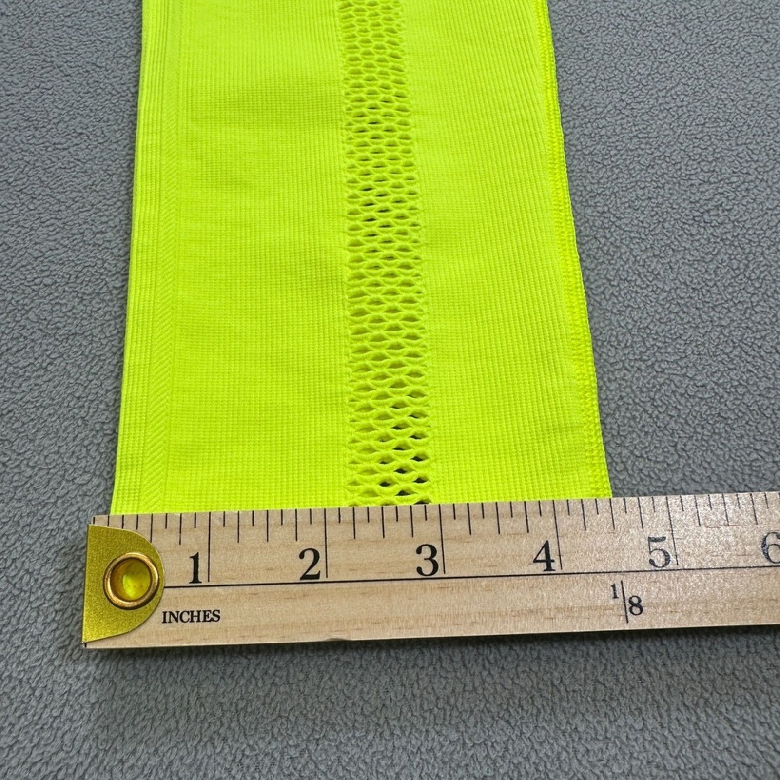 Ivy Park NWT Adidas x Ivy Park L Mesh Knit Catsuit Yellow Jumpsuit Size 34" / US 12 / IT 48 - 9 Thumbnail