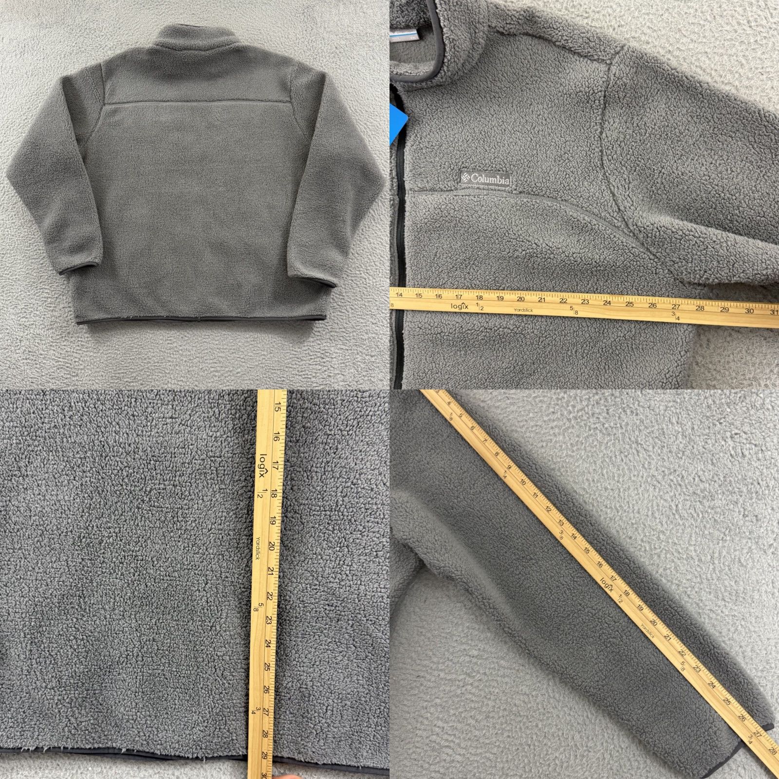 Vintage Columbia Jacket Men 2XL Gray Rugged Ridge Sherpa Full Zip Fleece Outdoor NWT Size US M / EU 48-50 / 2 - 8 Thumbnail