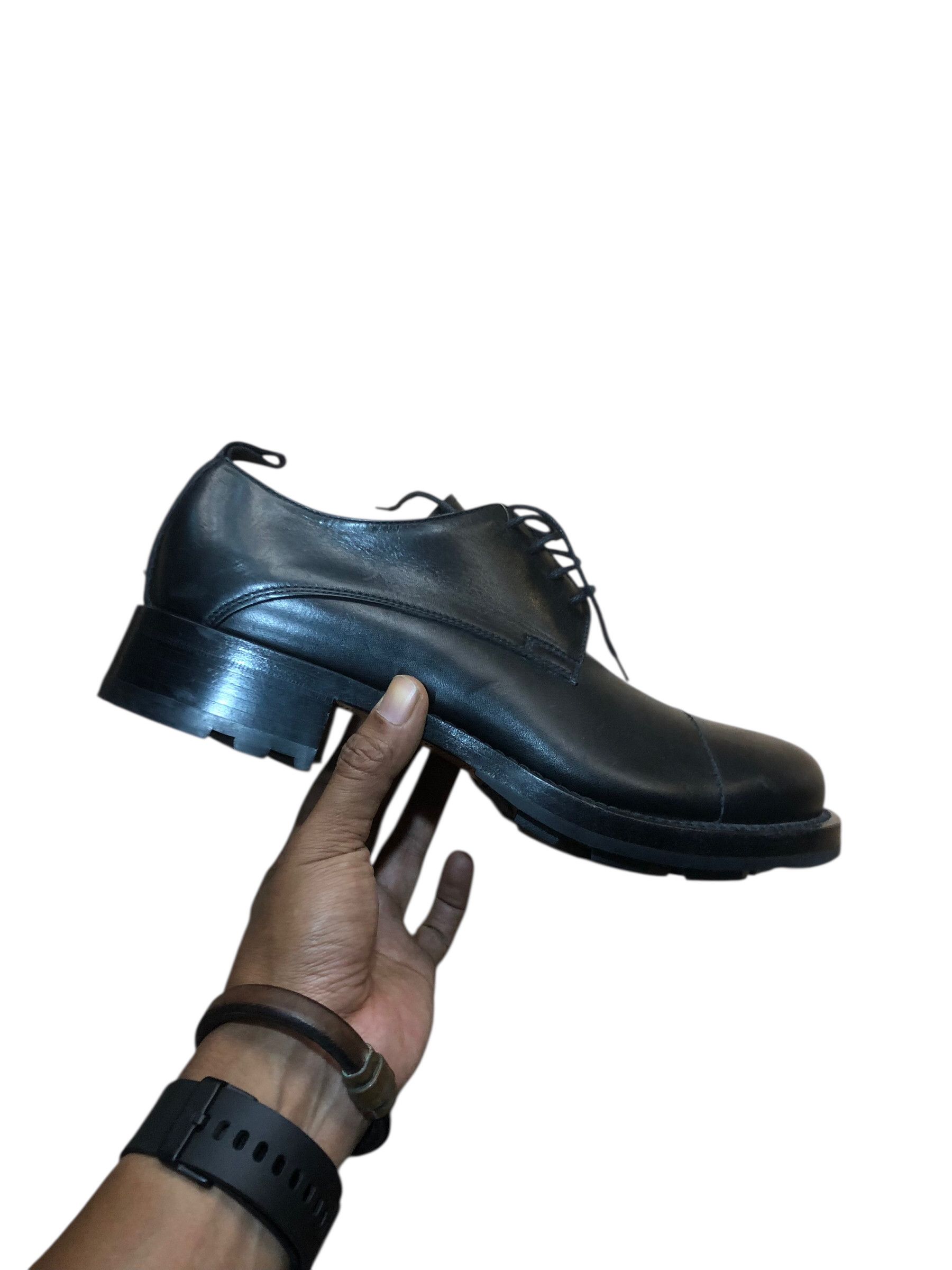 Miu Miu 💯Archive MIU MIU FW2001 Mens Leather Derby Shoes Boots Size US 7.5 / EU 40-41 - 3 Thumbnail