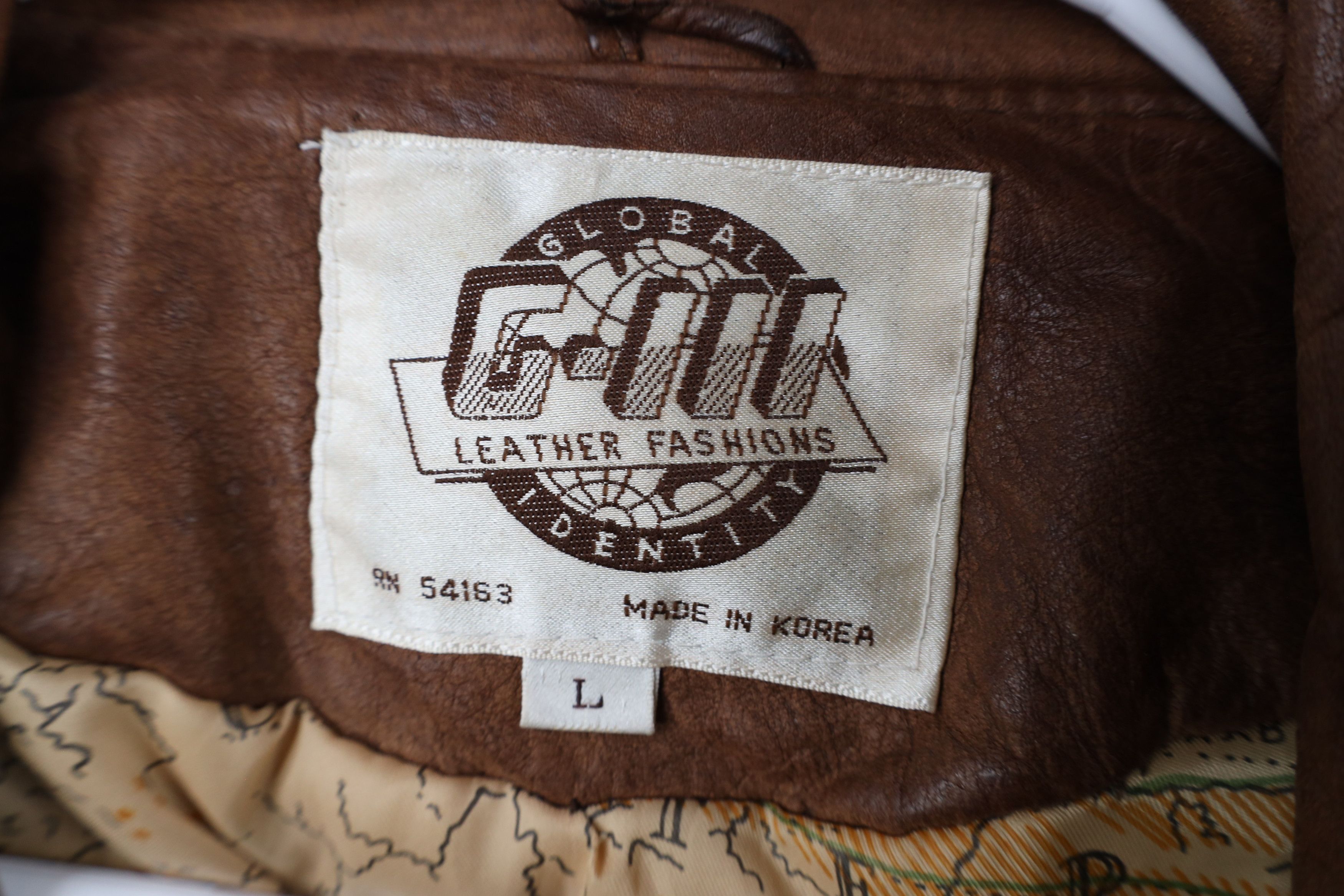 Vintage Vintage 90s Streetwear Leather Flight Bomber Jacket Brown Size US L / EU 52-54 / 3 - 12 Thumbnail