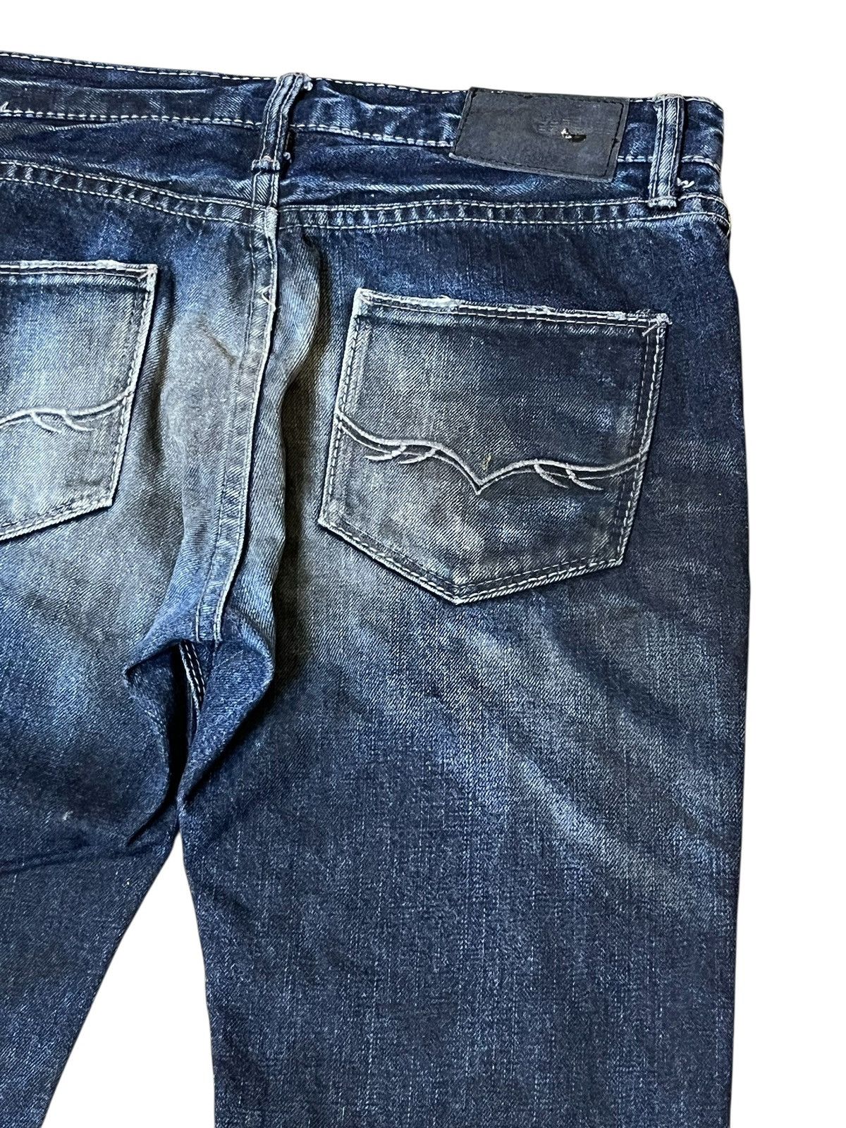 GOSTAR DE FUGA Japanese fashion FUGA/GOSTAR DE FUGA whiskers flared jeans Size US 31 - 8 Thumbnail